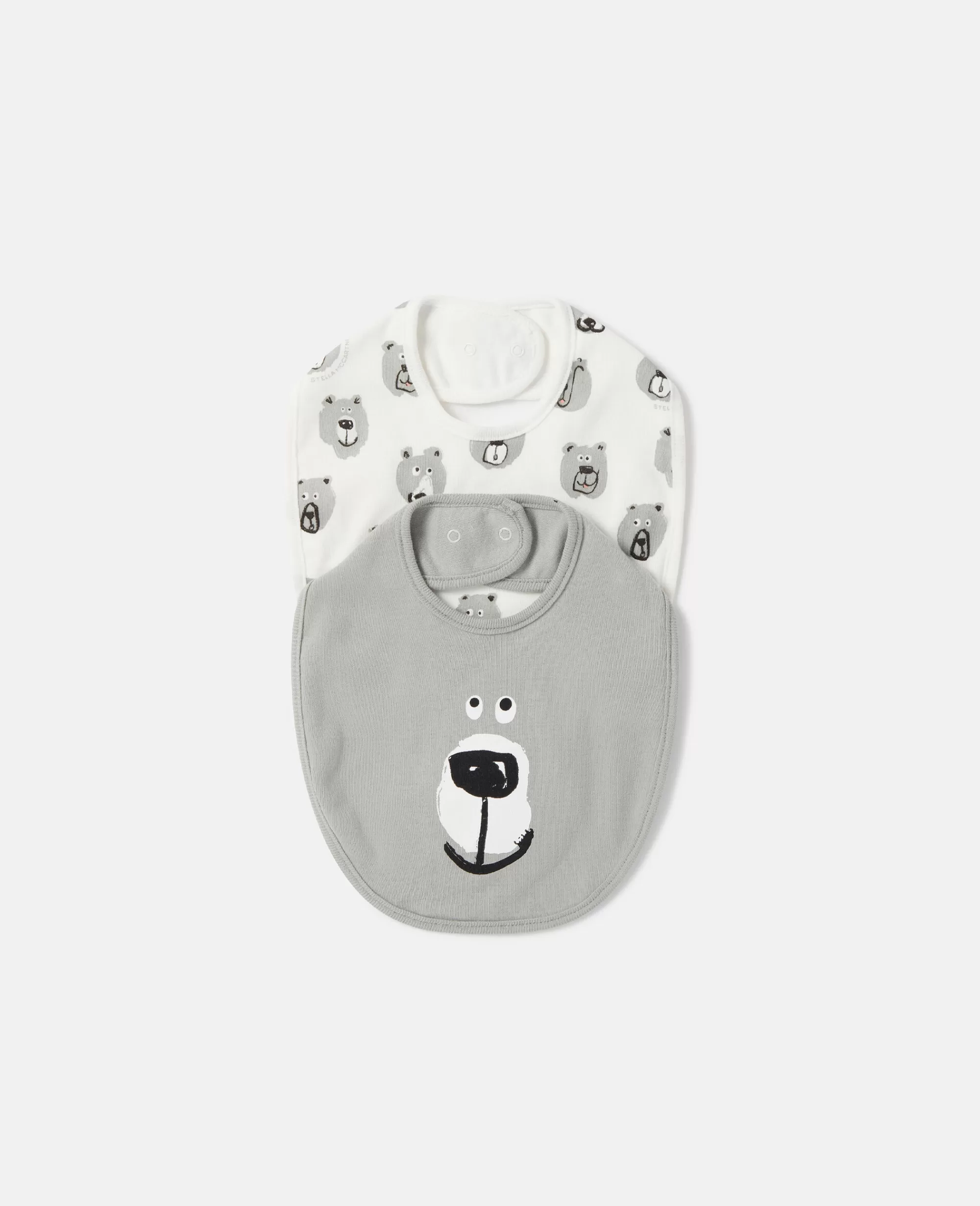 Bambini Stella McCartney Bimbo>2 Pack Of Bear Print Bibs