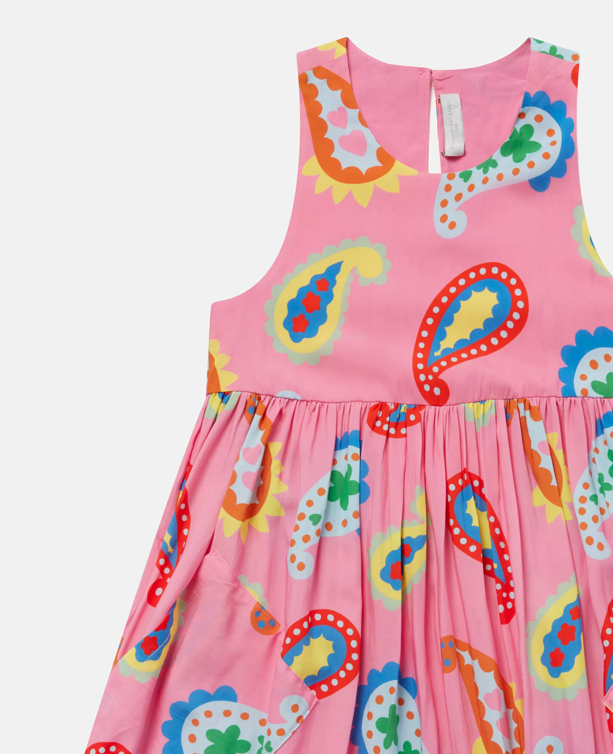 Bambini Stella McCartney Vestiti E Tutine>Abito A Canotta Con Stampa Motivi Cachemire