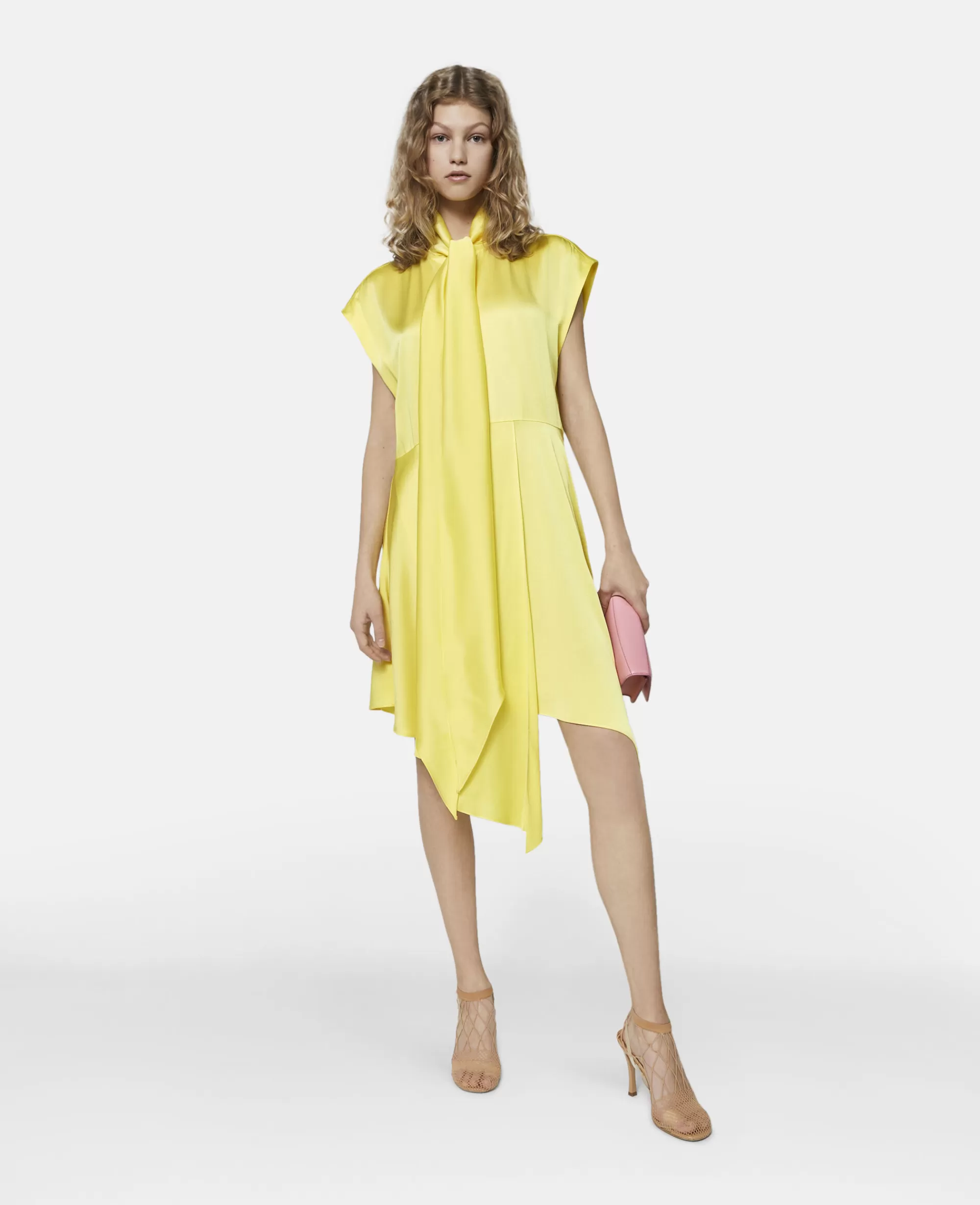 Donna Stella McCartney Abiti>Abito Chemisier Asimmetrico In Seta