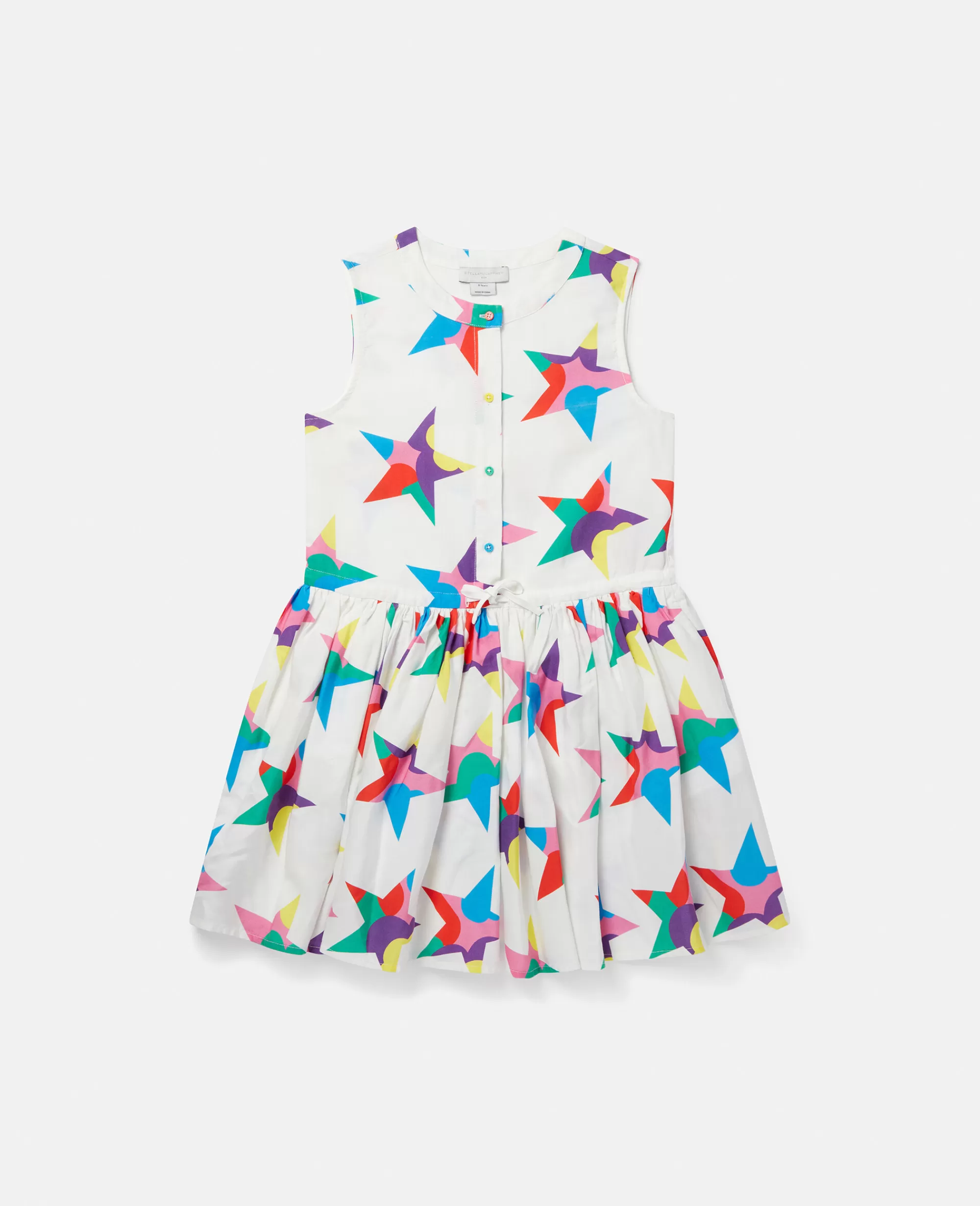 Bambini Stella McCartney Vestiti E Tutine>Abito Chemisier Senza Maniche Con Stampa Stella