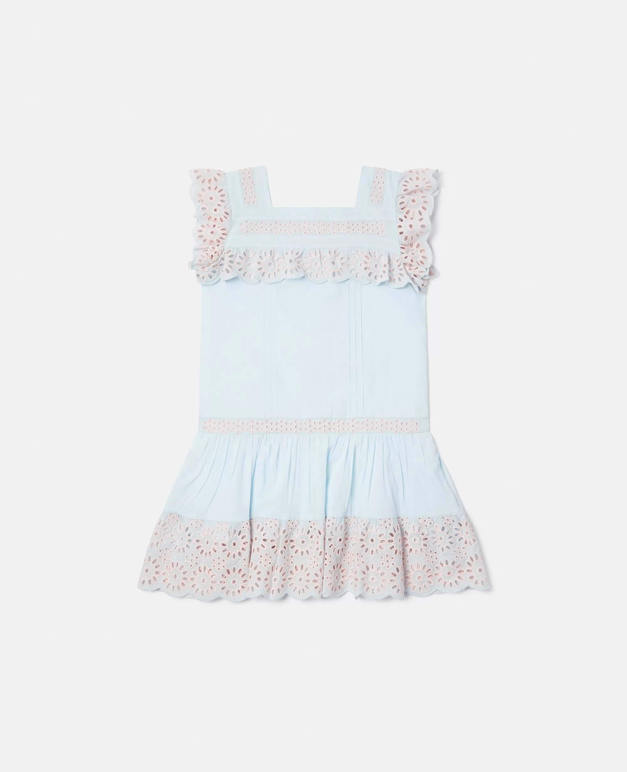 Bambini Stella McCartney Vestiti E Tutine>Abito Con Bordi A Balze Sangallo