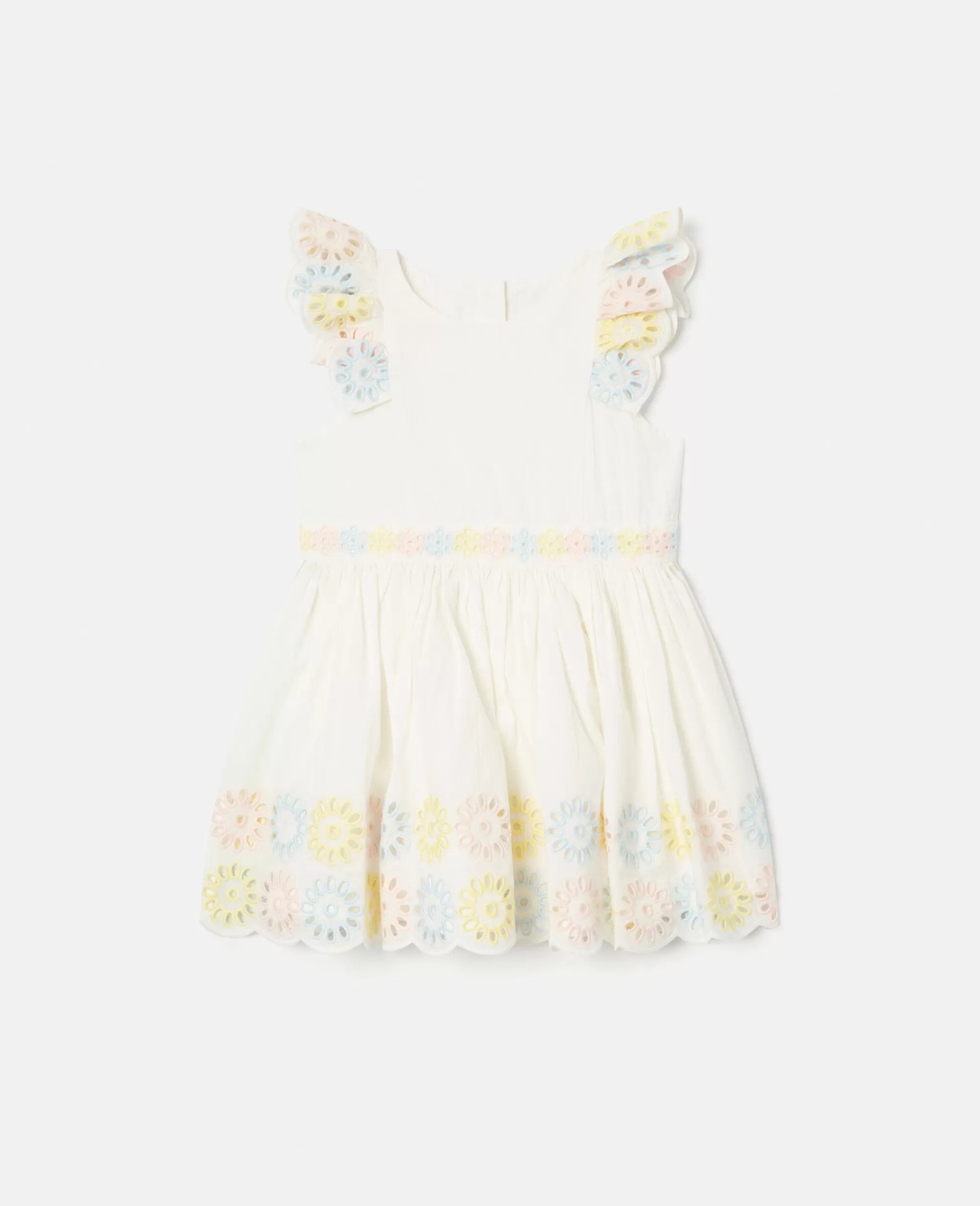 Bambini Stella McCartney Vestiti E Tutine>Abito Con Fiori Uncinetto