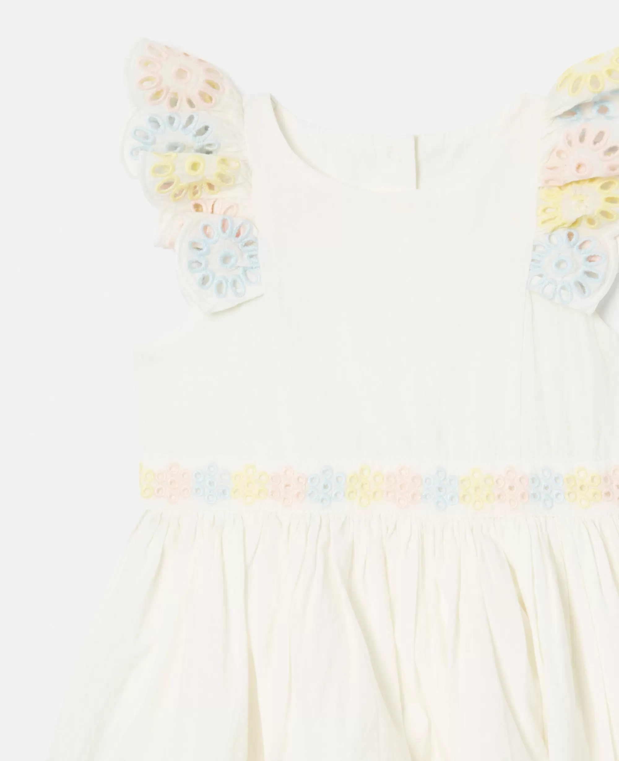 Bambini Stella McCartney Vestiti E Tutine>Abito Con Fiori Uncinetto