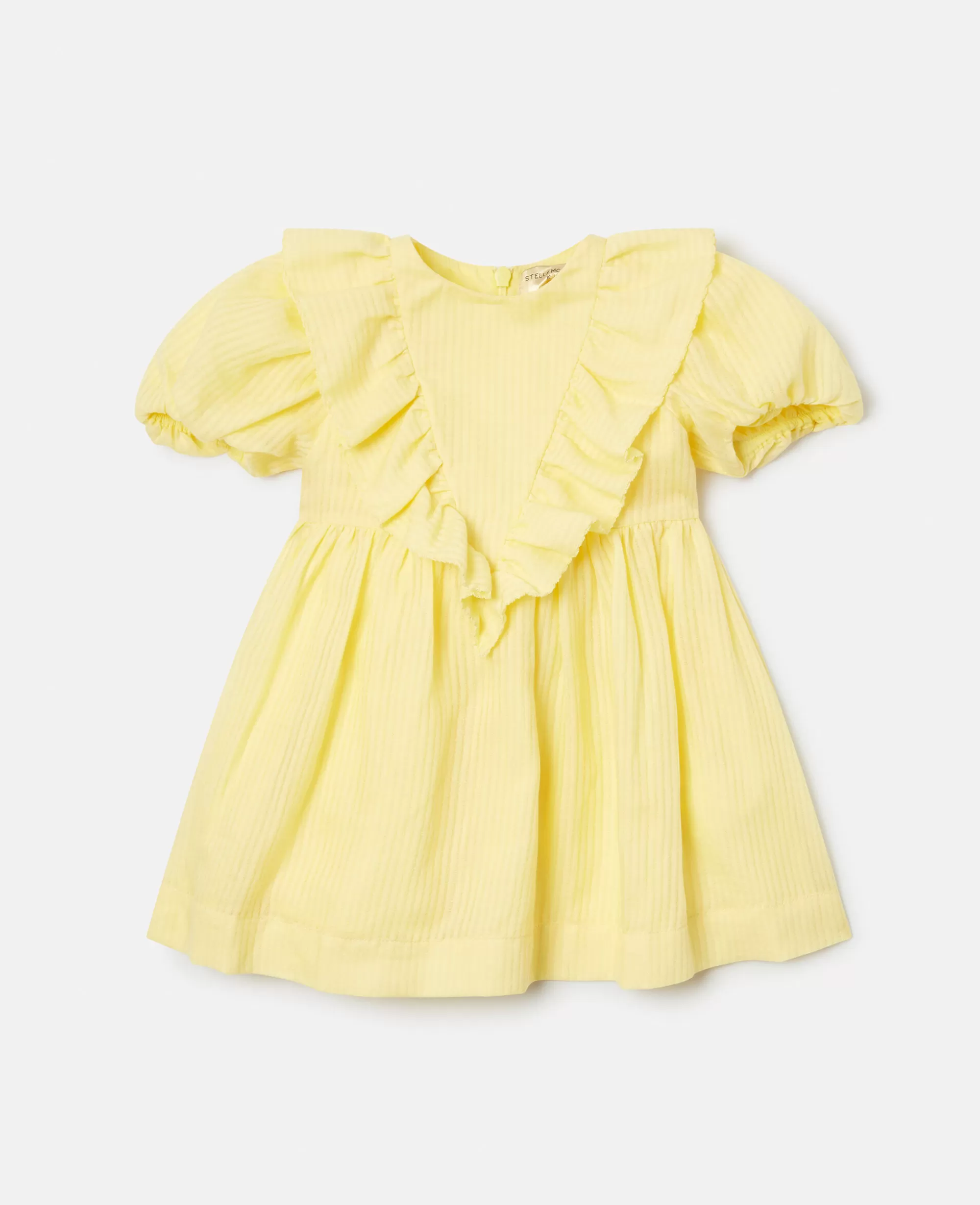 Bambini Stella McCartney Bimba>Abito Con Maniche A Sbuffo E Orlo A Balze