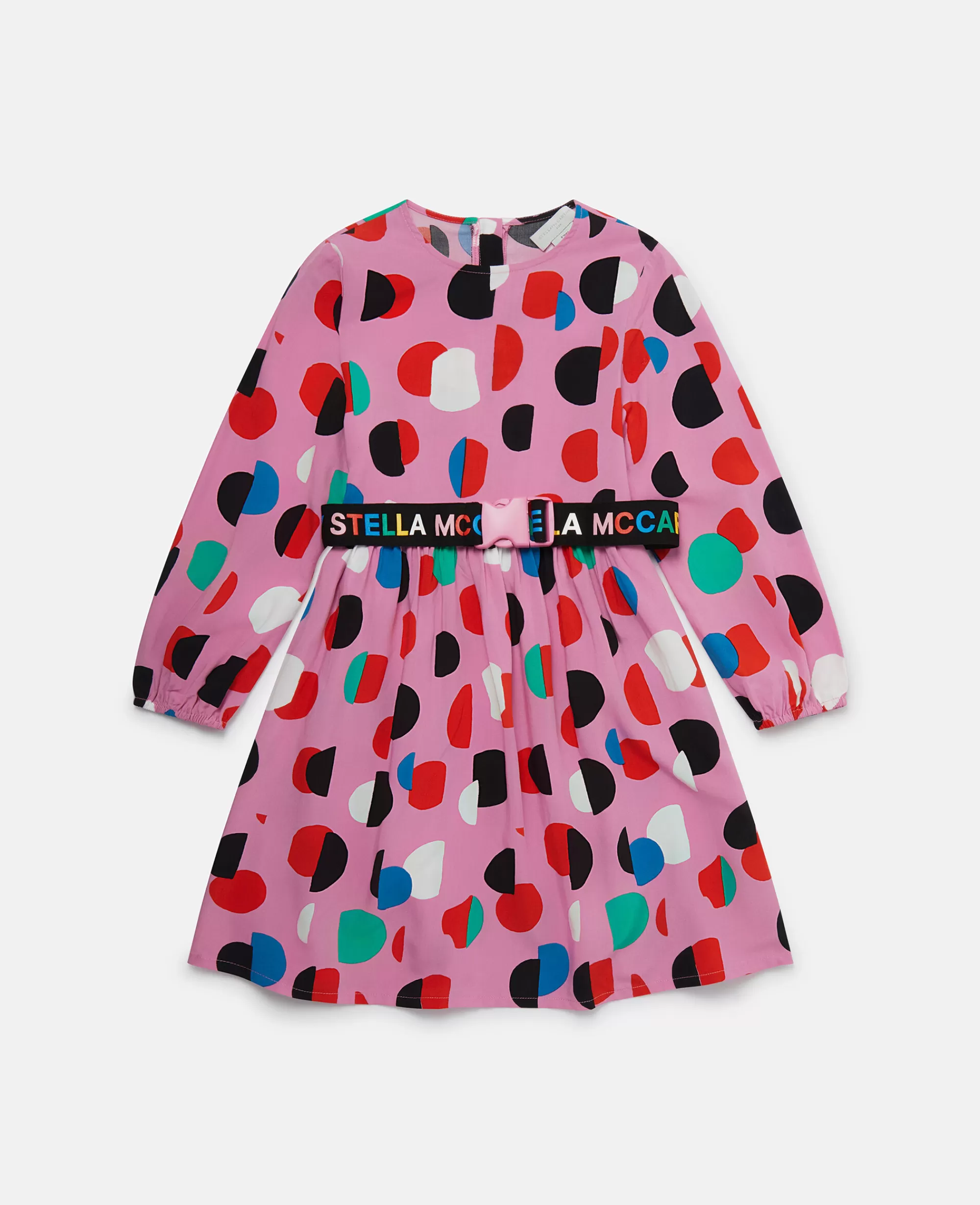 Bambini Stella McCartney Vestiti E Tutine>Abito Con Stampa Pois E Nastro Con Logo