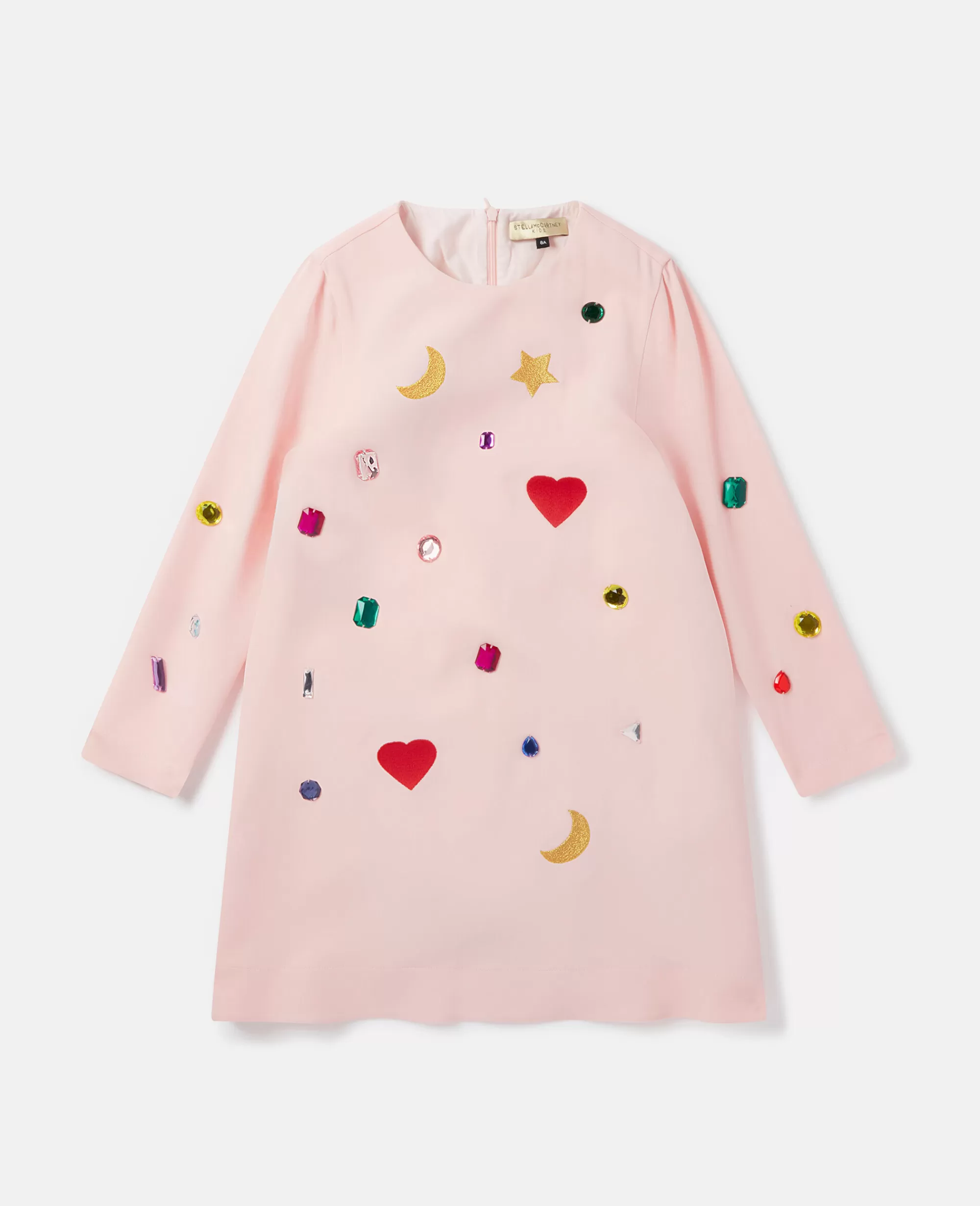 Bambini Stella McCartney Vestiti E Tutine>Abito In Jersey Con Ricamo Gemme Disegni