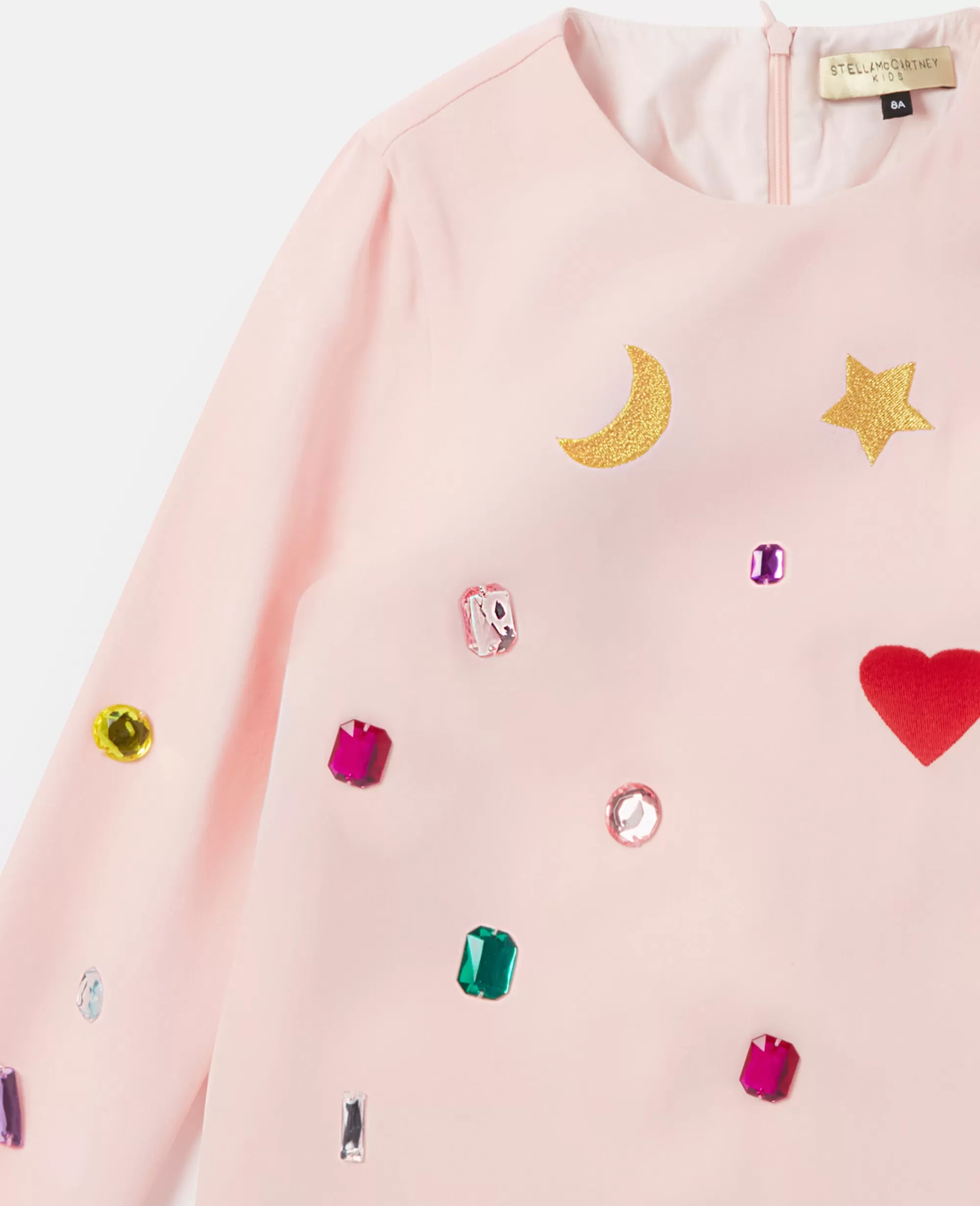 Bambini Stella McCartney Vestiti E Tutine>Abito In Jersey Con Ricamo Gemme Disegni