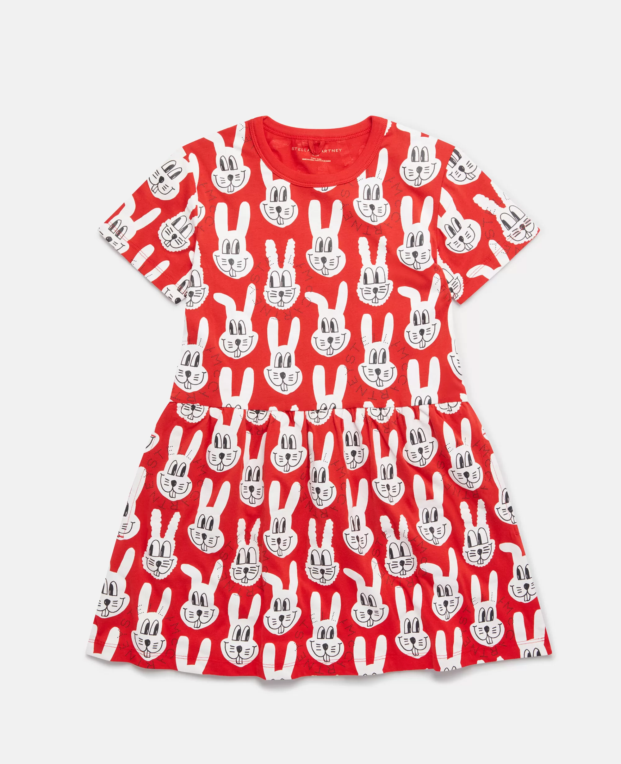 Bambini Stella McCartney Vestiti E Tutine>Abito In Jersey Con Stampa Coniglio