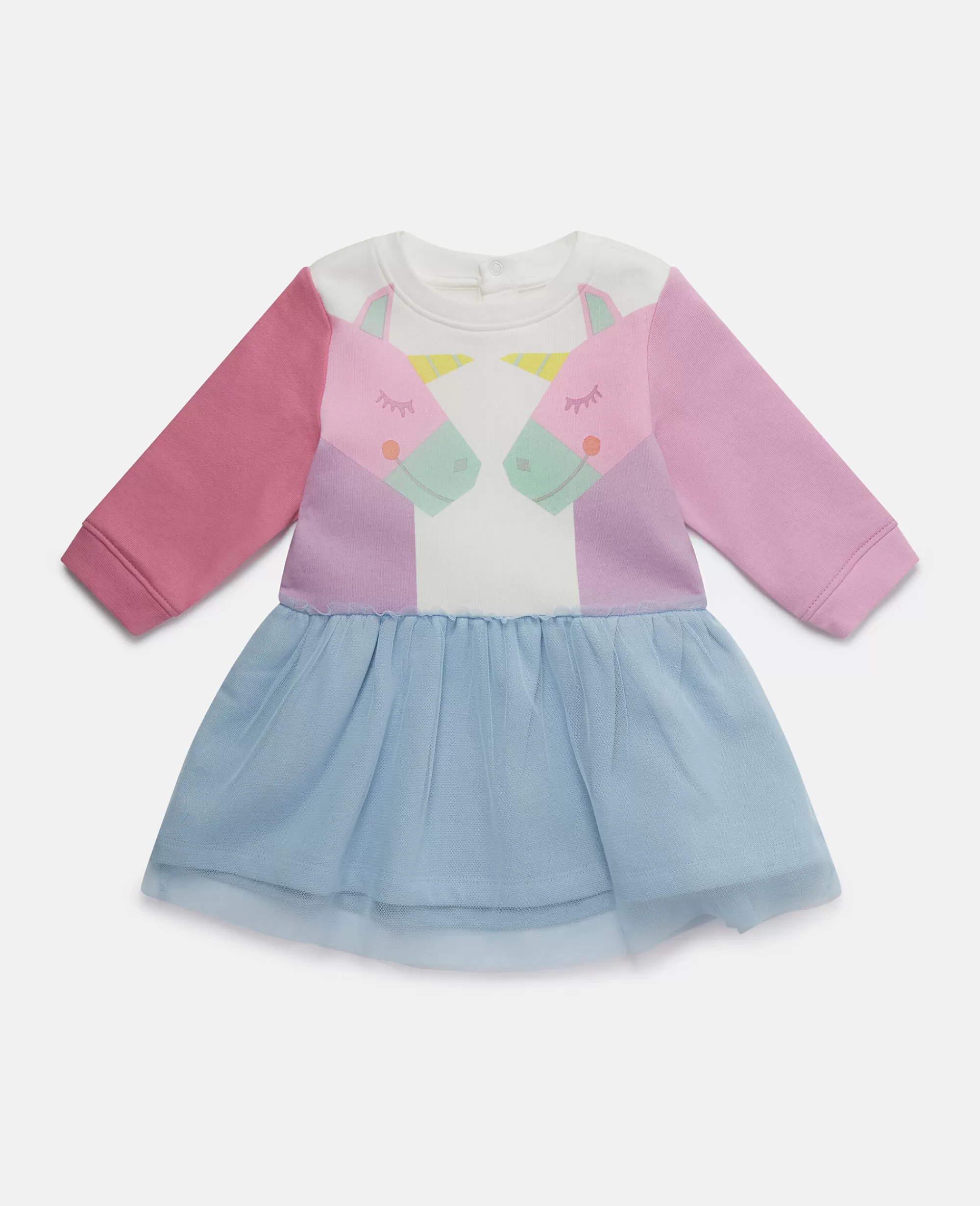 Bambini Stella McCartney Vestiti E Tutine>Abito In Jersey Unicorno Arcobaleno