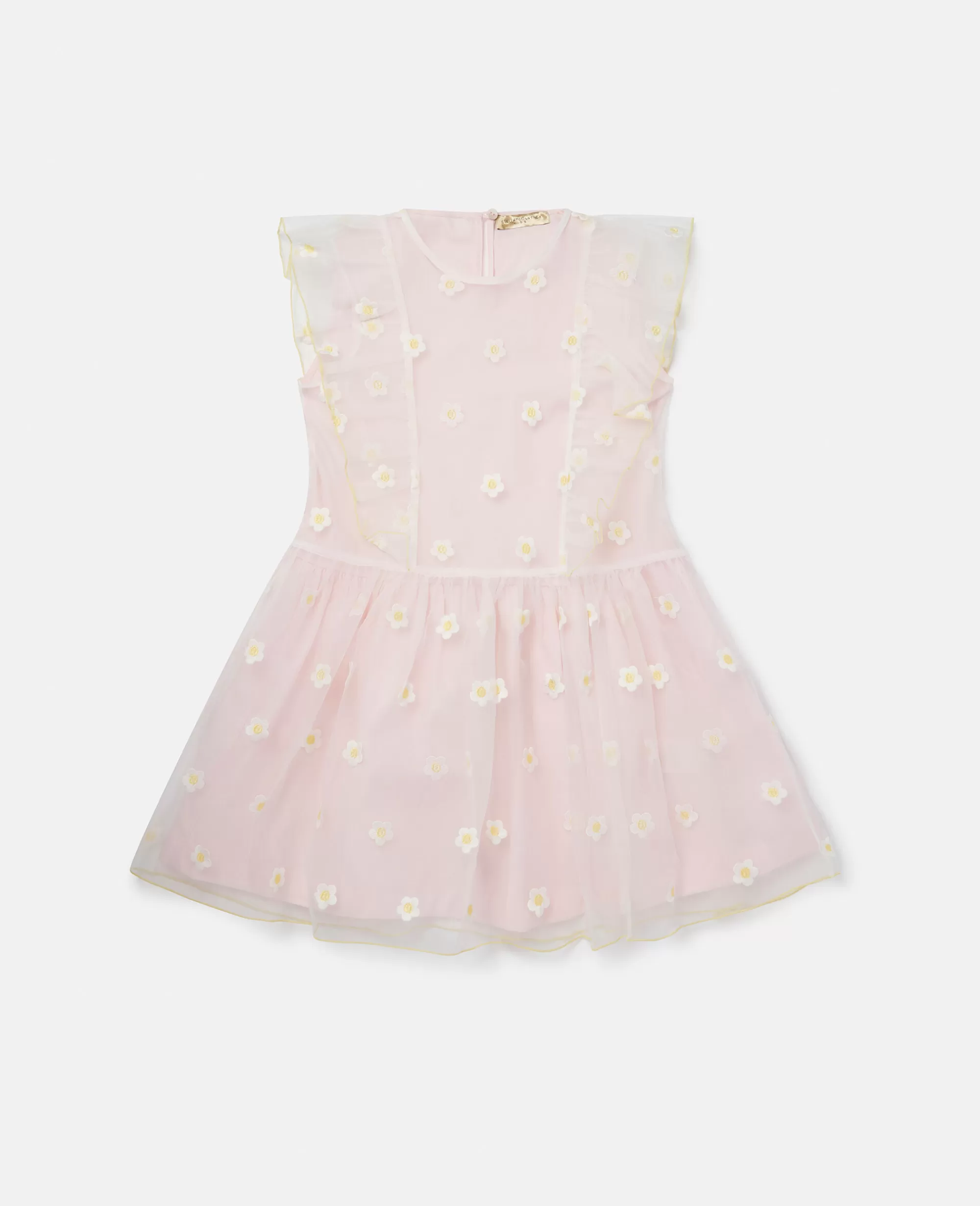 Bambini Stella McCartney Vestiti E Tutine>Abito In Organza Con Ricamo Margherita