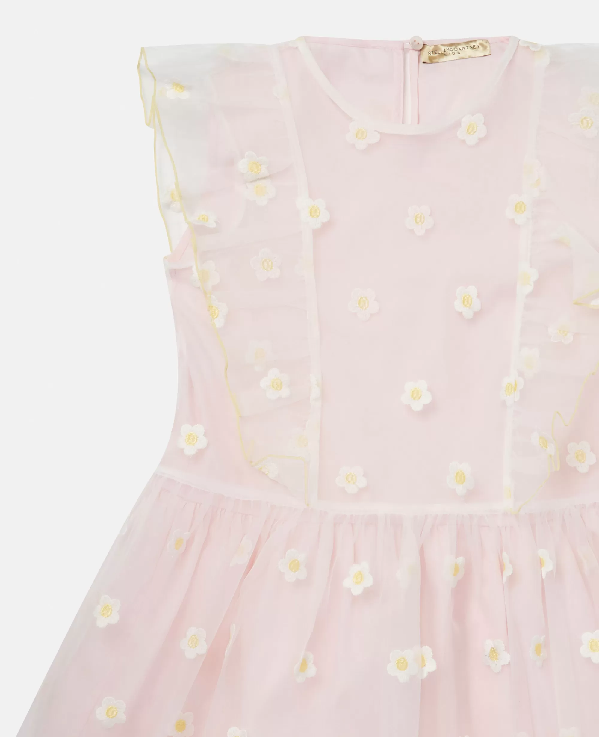 Bambini Stella McCartney Vestiti E Tutine>Abito In Organza Con Ricamo Margherita