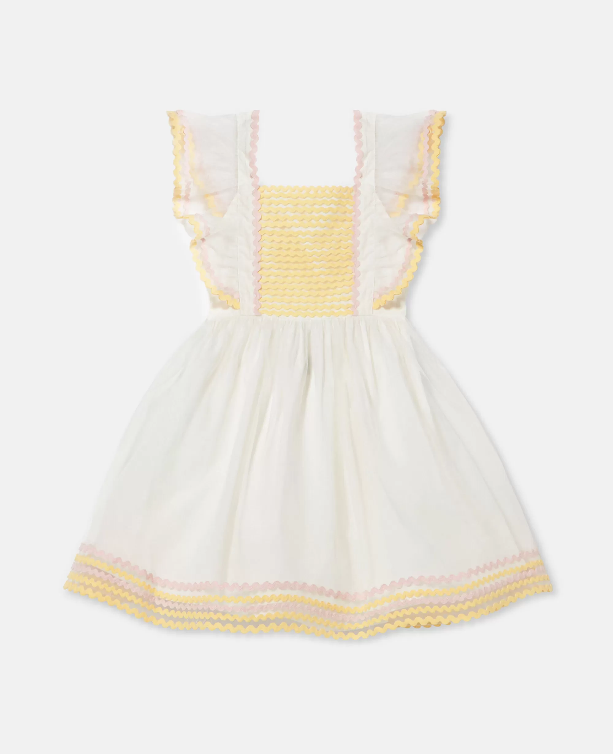 Bambini Stella McCartney Vestiti E Tutine>Abito In Organza Con Ricamo Smerlato