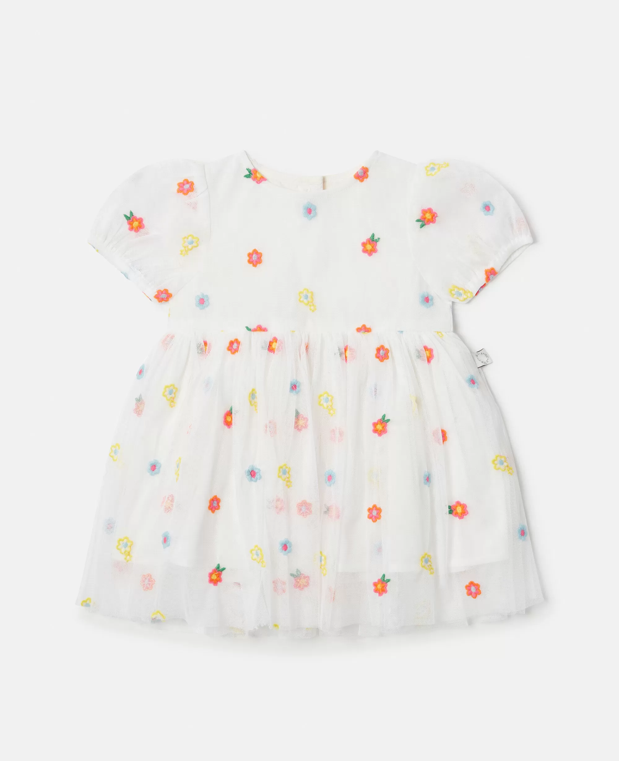 Bambini Stella McCartney Vestiti E Tutine>Abito In Tulle Con Ricamo Floreale