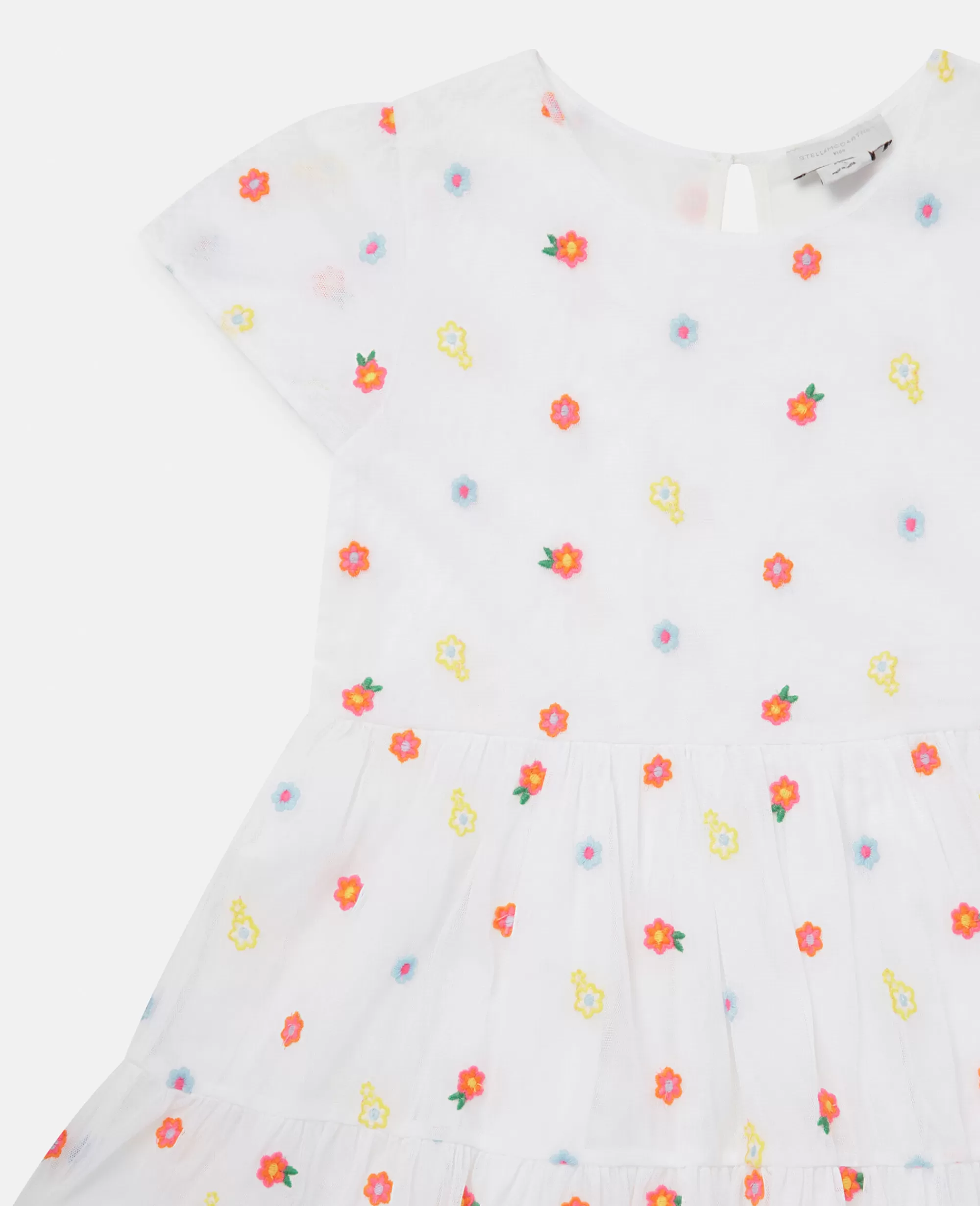 Bambini Stella McCartney Vestiti E Tutine>Abito In Tulle Con Ricamo Floreale