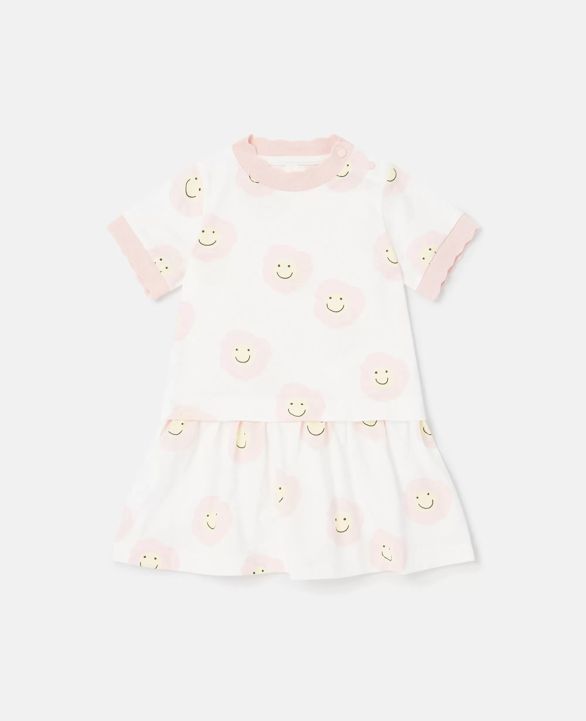 Bambini Stella McCartney Bimba>Abito Maglietta Con Stampa A Fiori Sorridenti