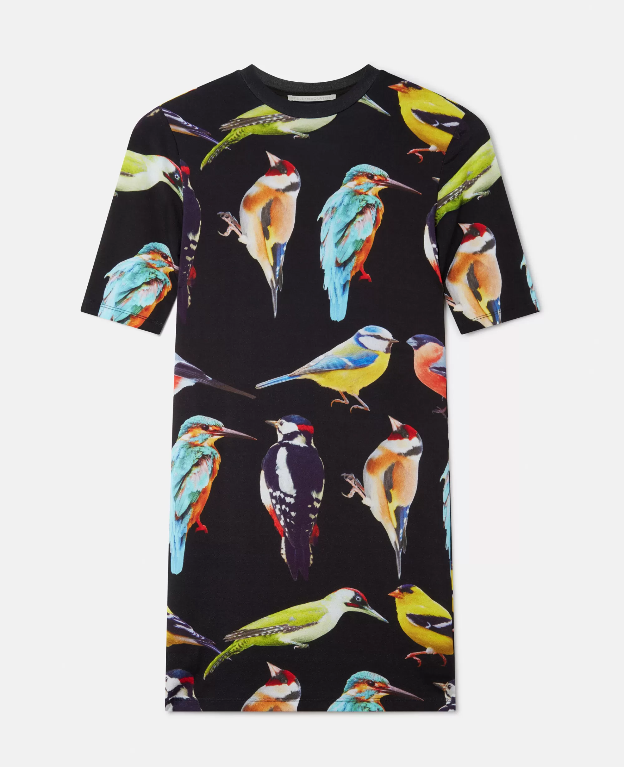 Donna Stella McCartney T-Shirt E Felpe>Abito Midi In Jersey Con Stampa Aigrette