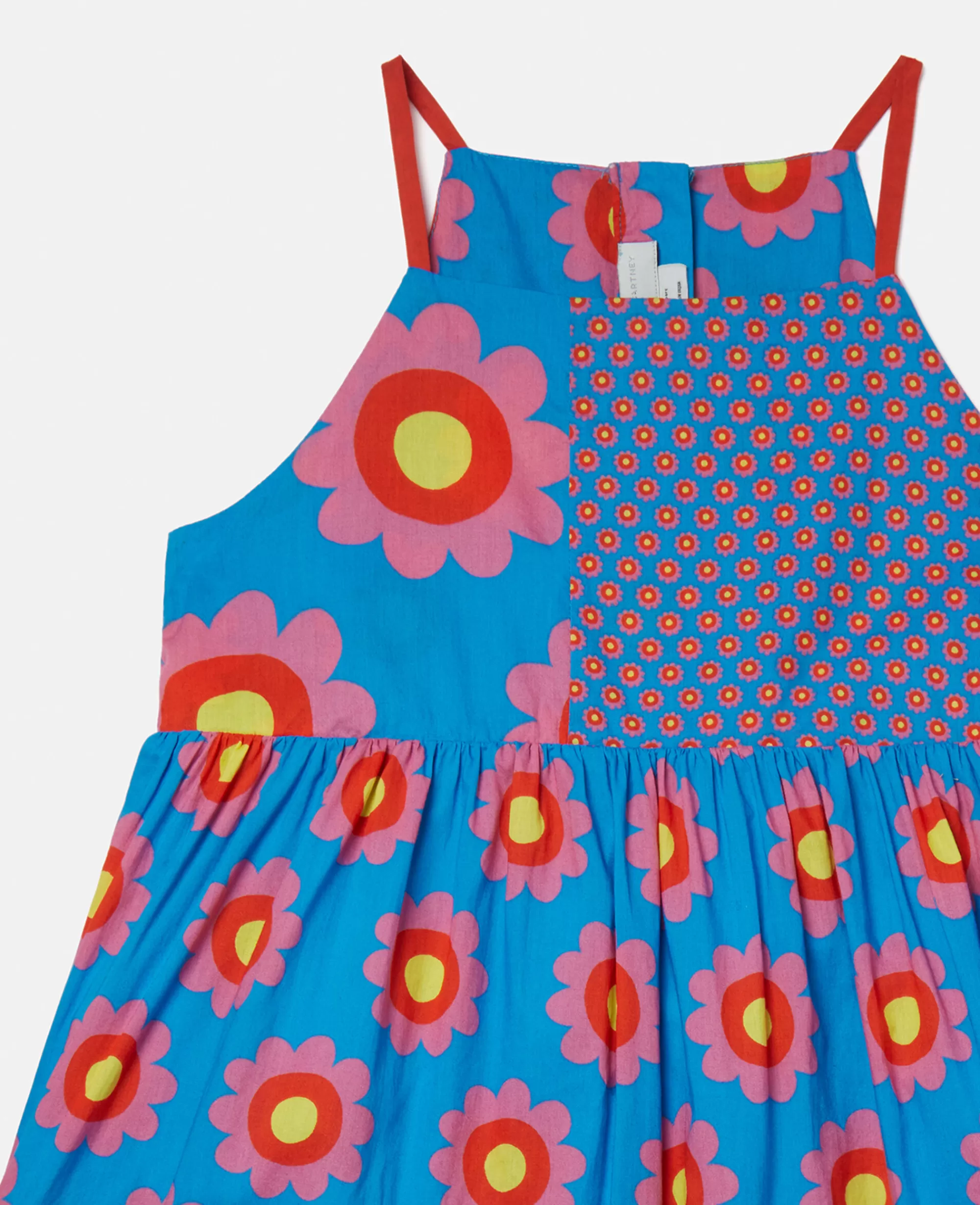 Bambini Stella McCartney Vestiti E Tutine>Abito Patchwork Con Stampa Floreale Grafica