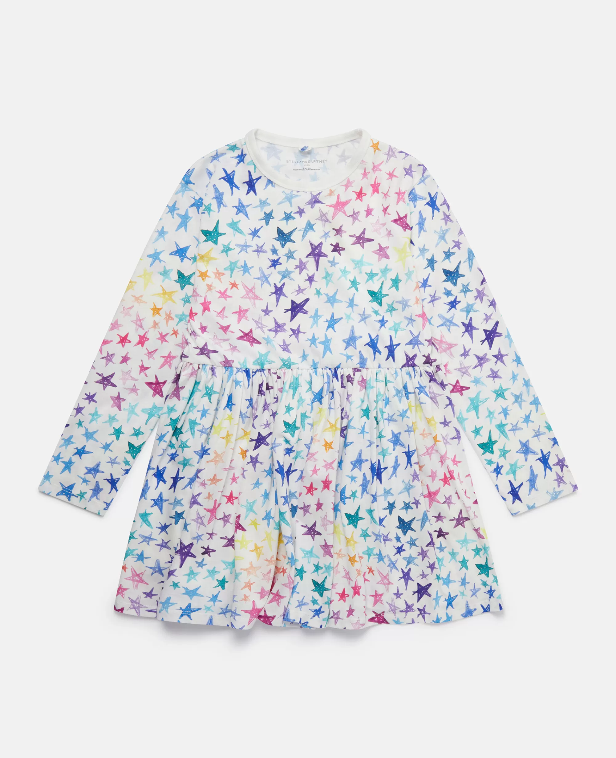 Bambini Stella McCartney Bimba>Abito Skater Con Disegno Stella Arcobaleno