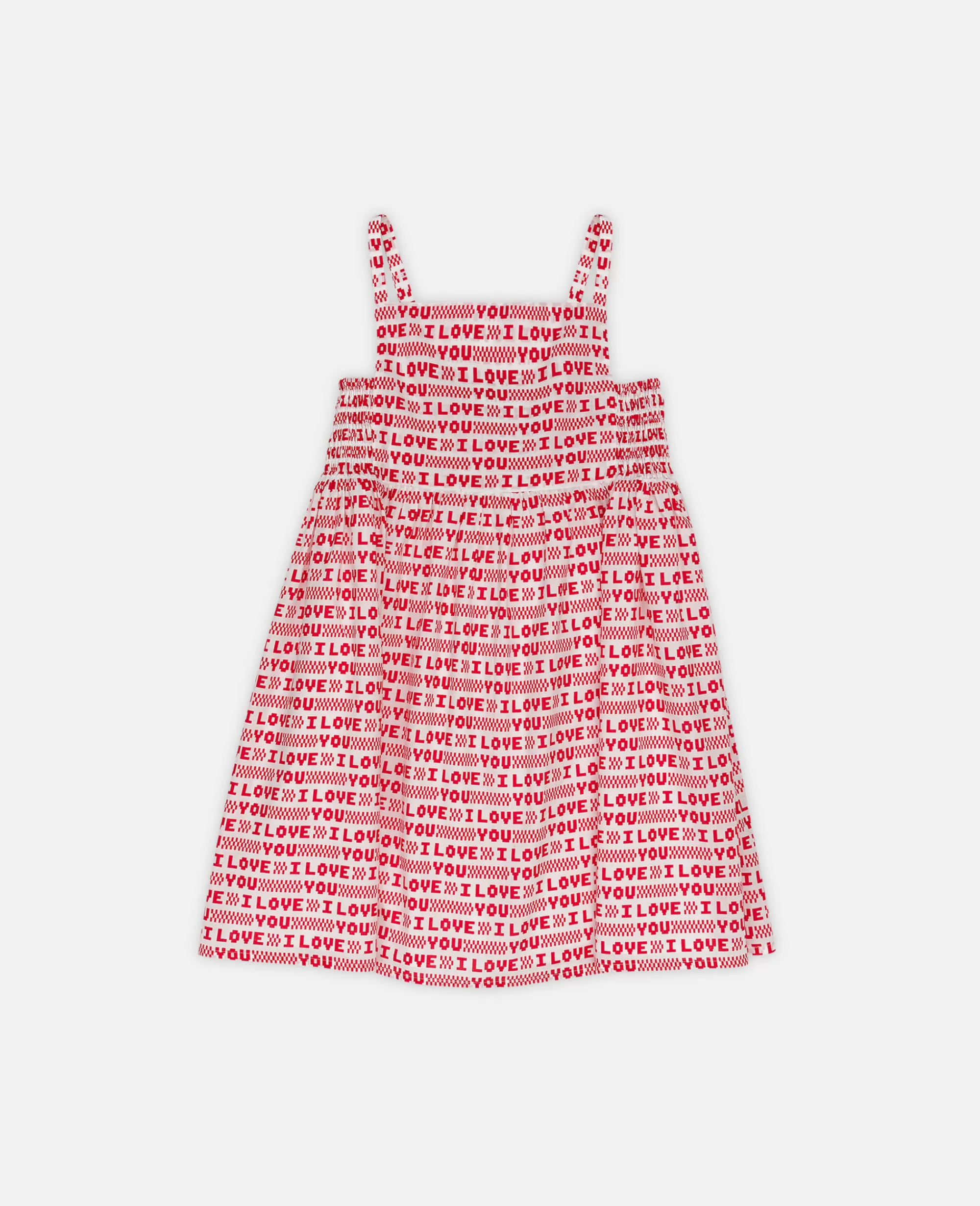 Bambini Stella McCartney Vestiti E Tutine>Abito Stampa Cuori I Love You