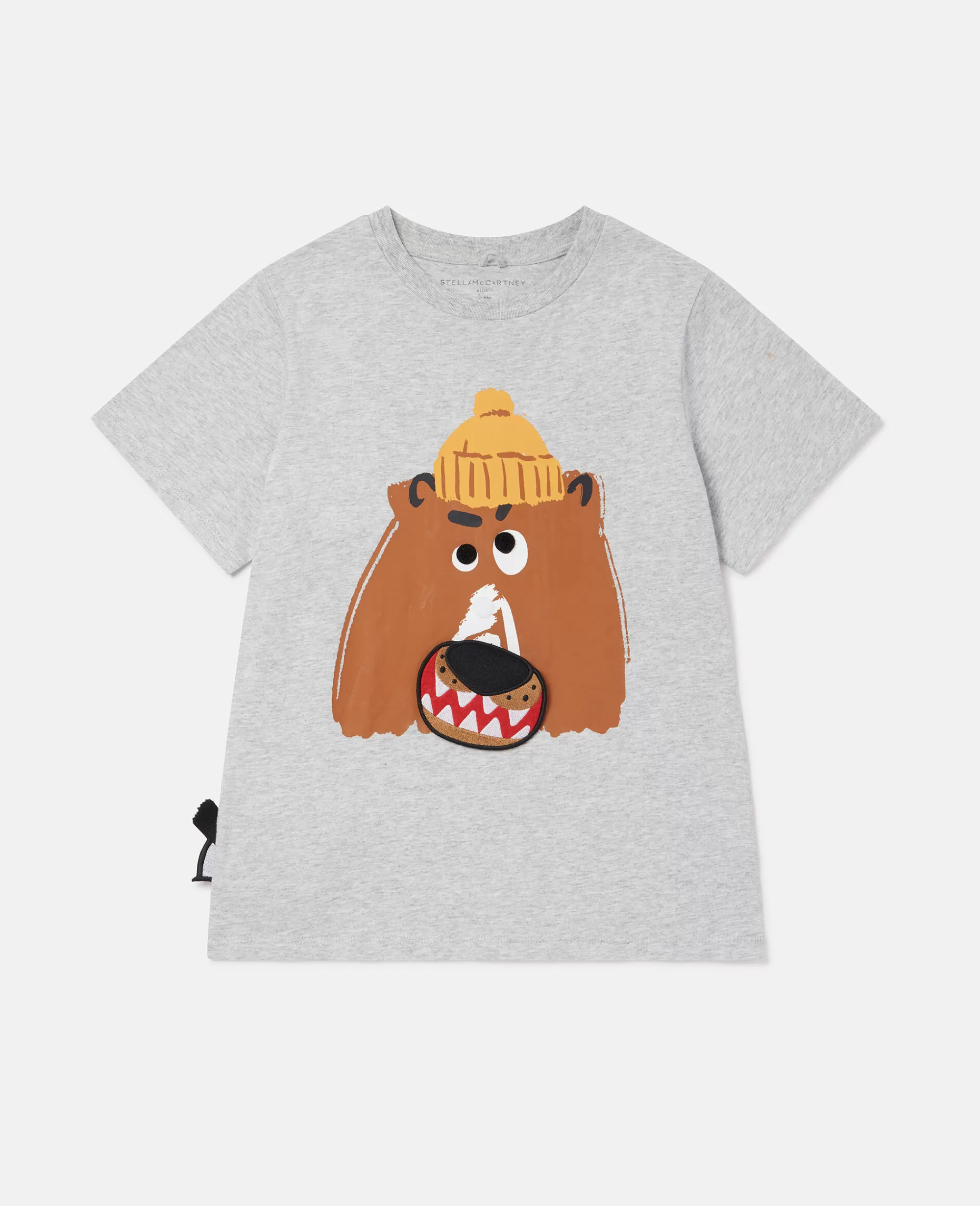 Bambini Stella McCartney T-Shirt>Angry Bear T-Shirt With Velcro Worm