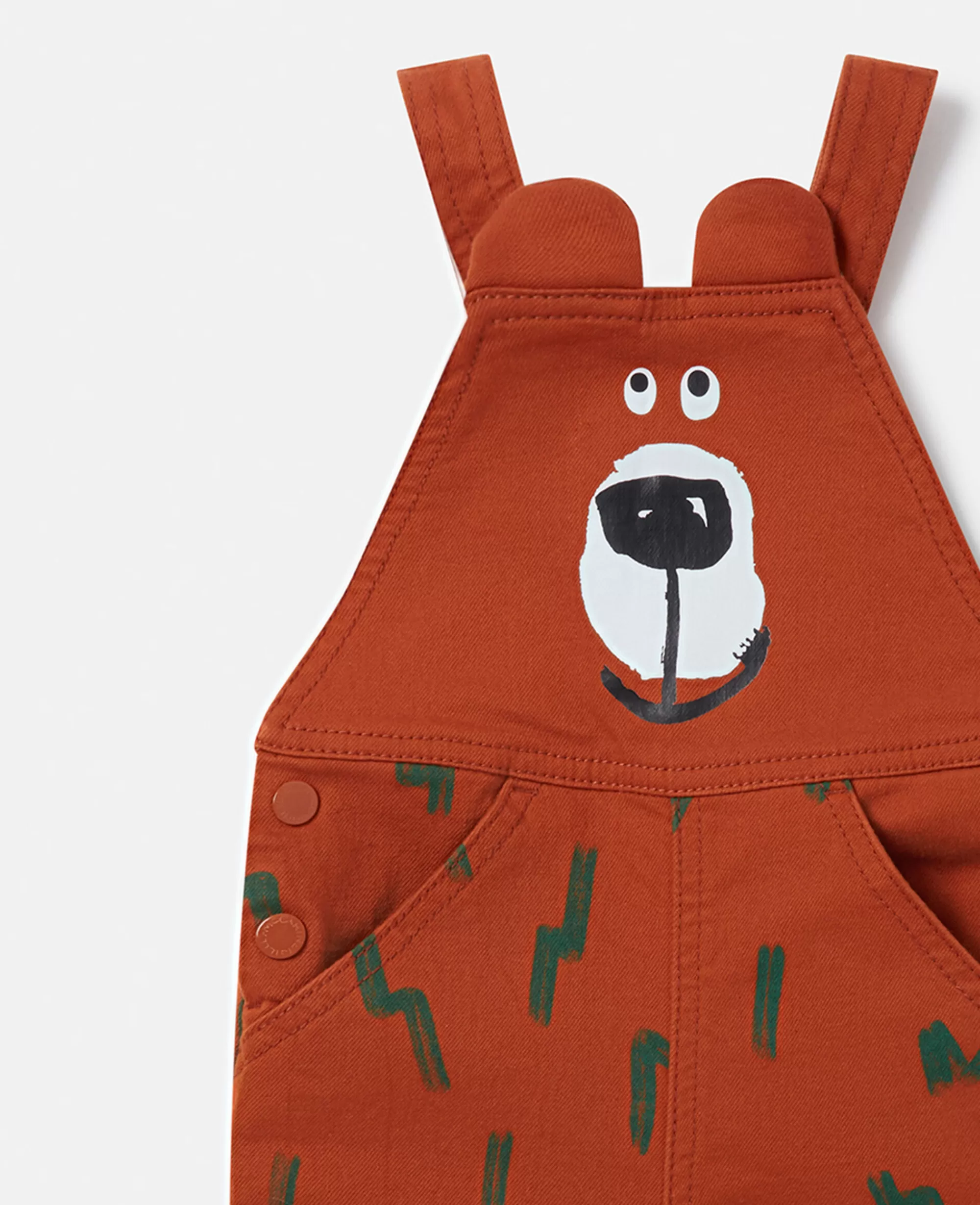 Bambini Stella McCartney Vestiti E Tutine>Bear Print Dungarees