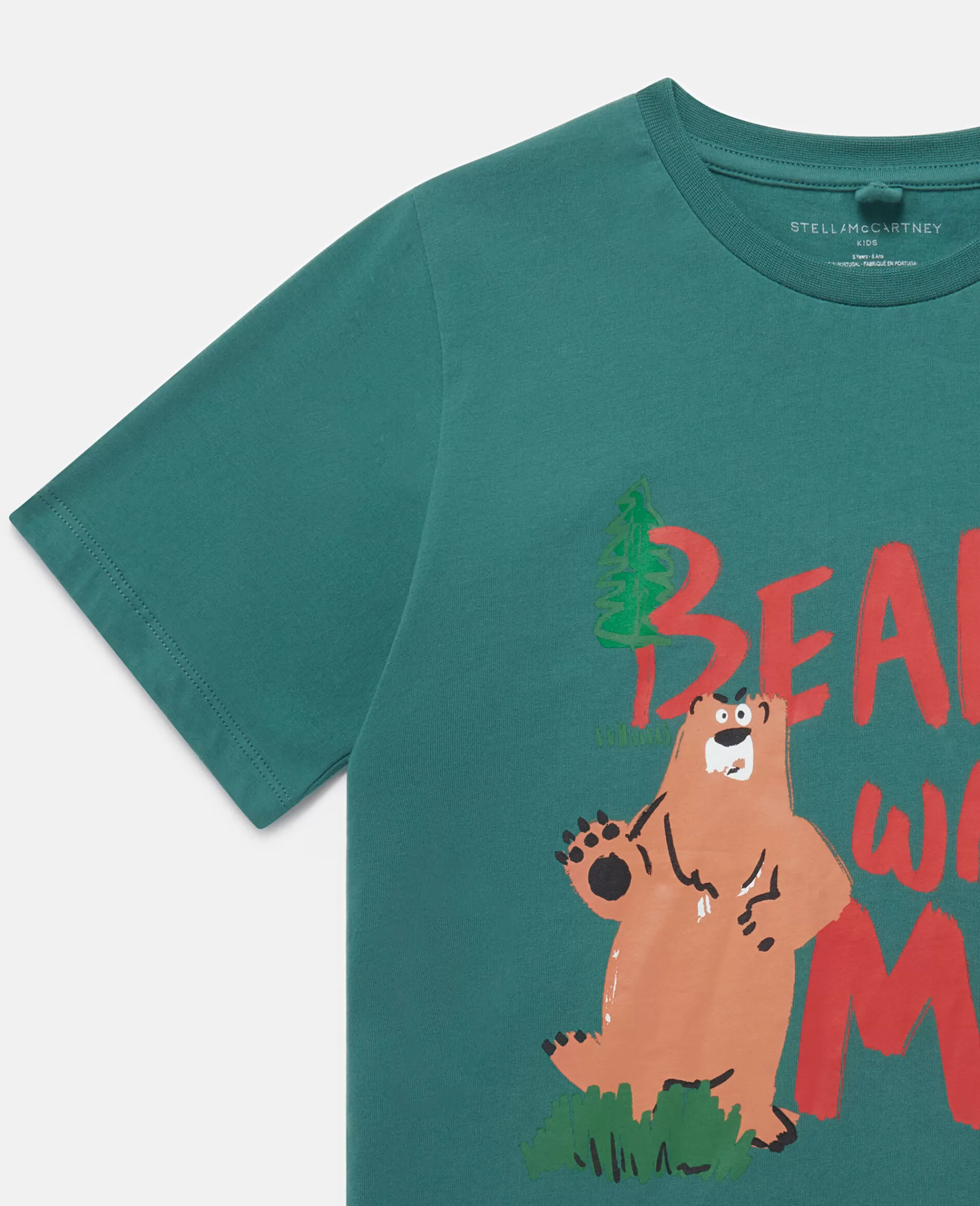 Bambini Stella McCartney T-Shirt>Bear With Me' Motif T-Shirt