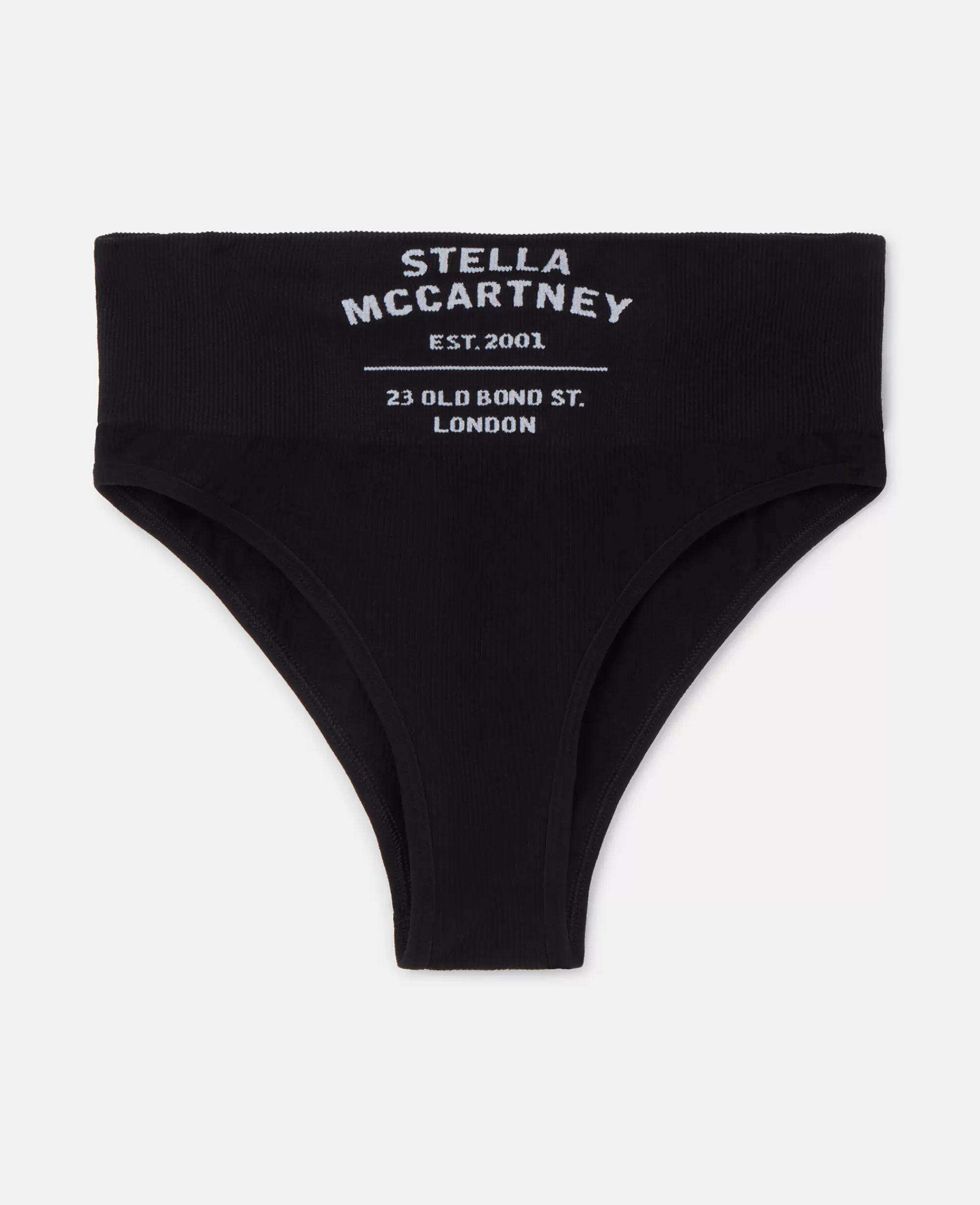 Donna Stella McCartney Lingerie E Sleepwear>Bikini A Vita Alta Sgambato Senza Cuciture Con Logo