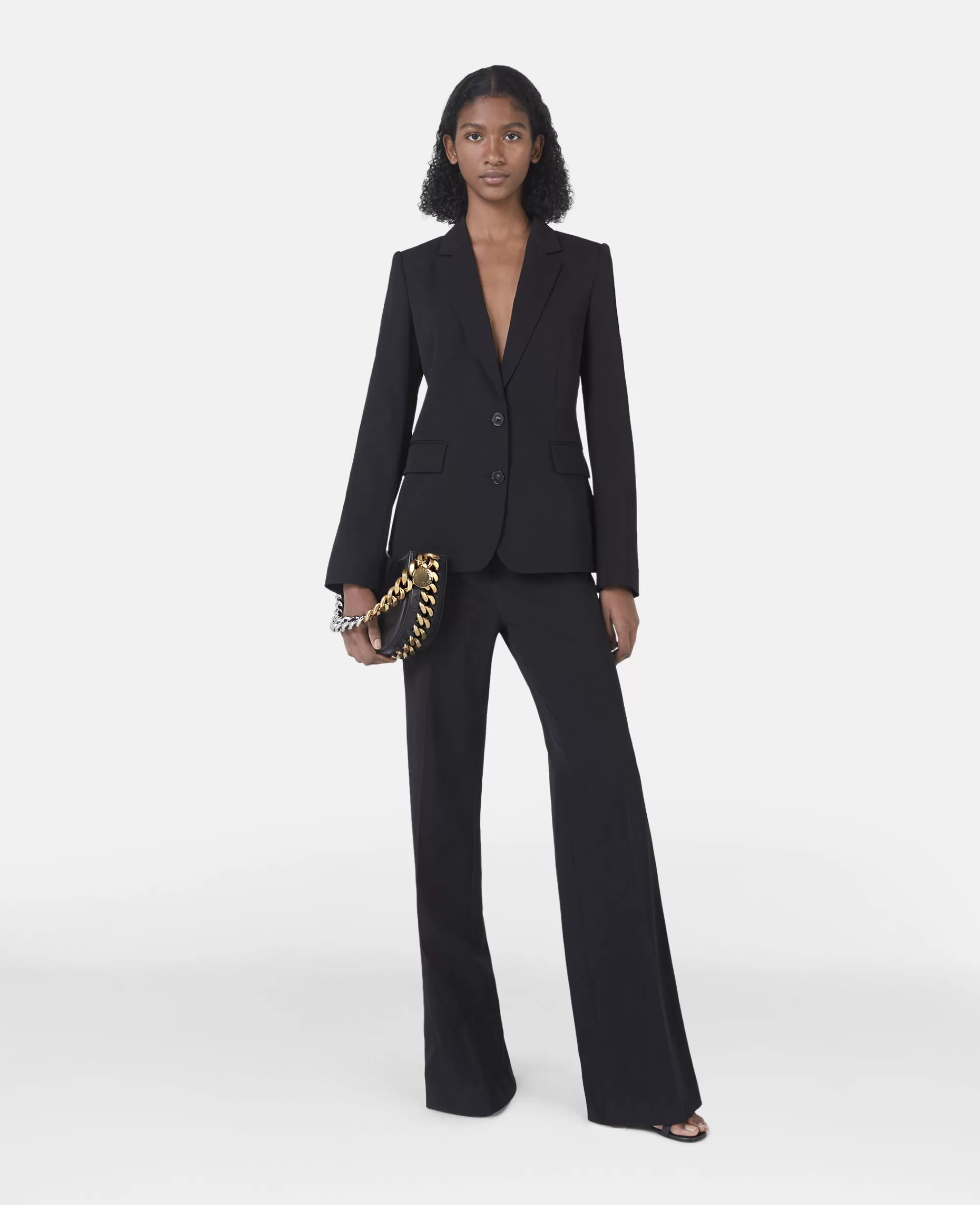 Donna Stella McCartney Capi Sartoriali>Blazer Boyfriend Slim Fit In Flanella Di Lana