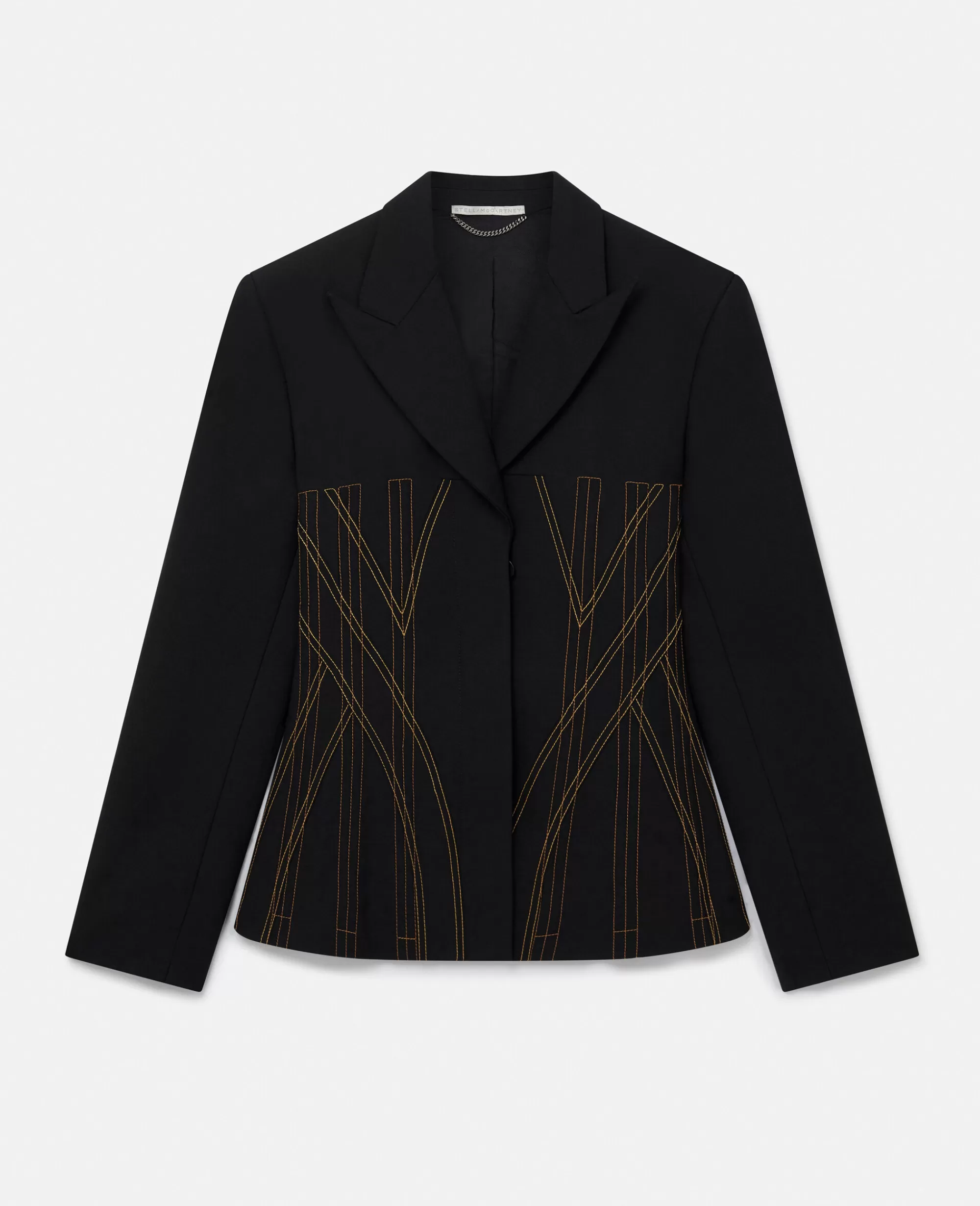 Donna Stella McCartney Capi Sartoriali>Blazer Con Corpetto Con Impunture A Contrasto