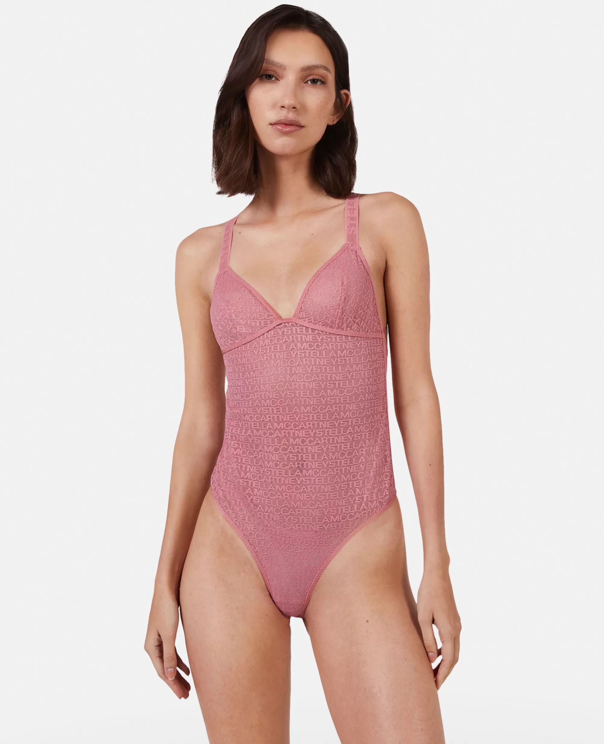 Donna Stella McCartney Lingerie E Sleepwear>Body In Rete Con Monogramma