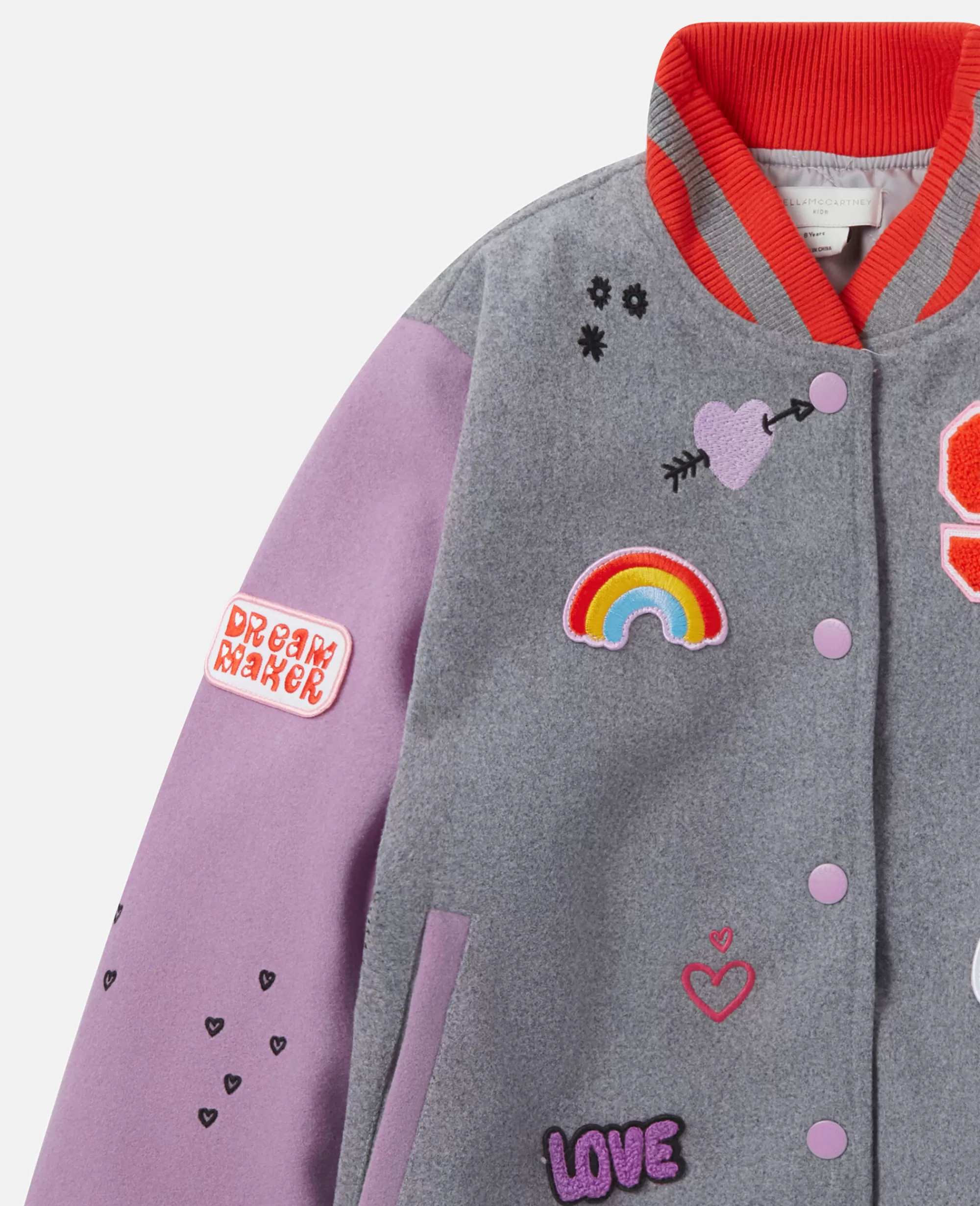 Bambini Stella McCartney Capispalla>Bomber Con Ricamo Daydreamer