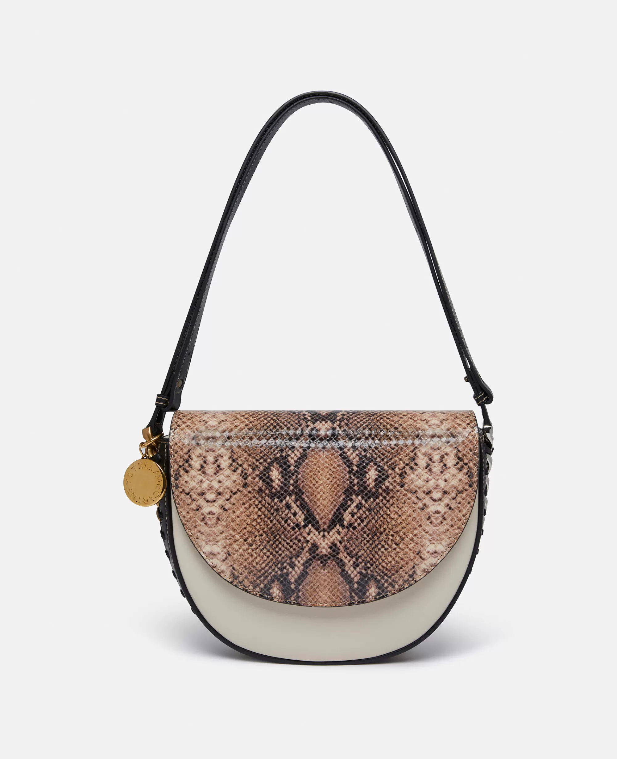 Donna Stella McCartney Borsa Frayme>Borsa A Spalla Con Patta Media In Alter Python Frayme