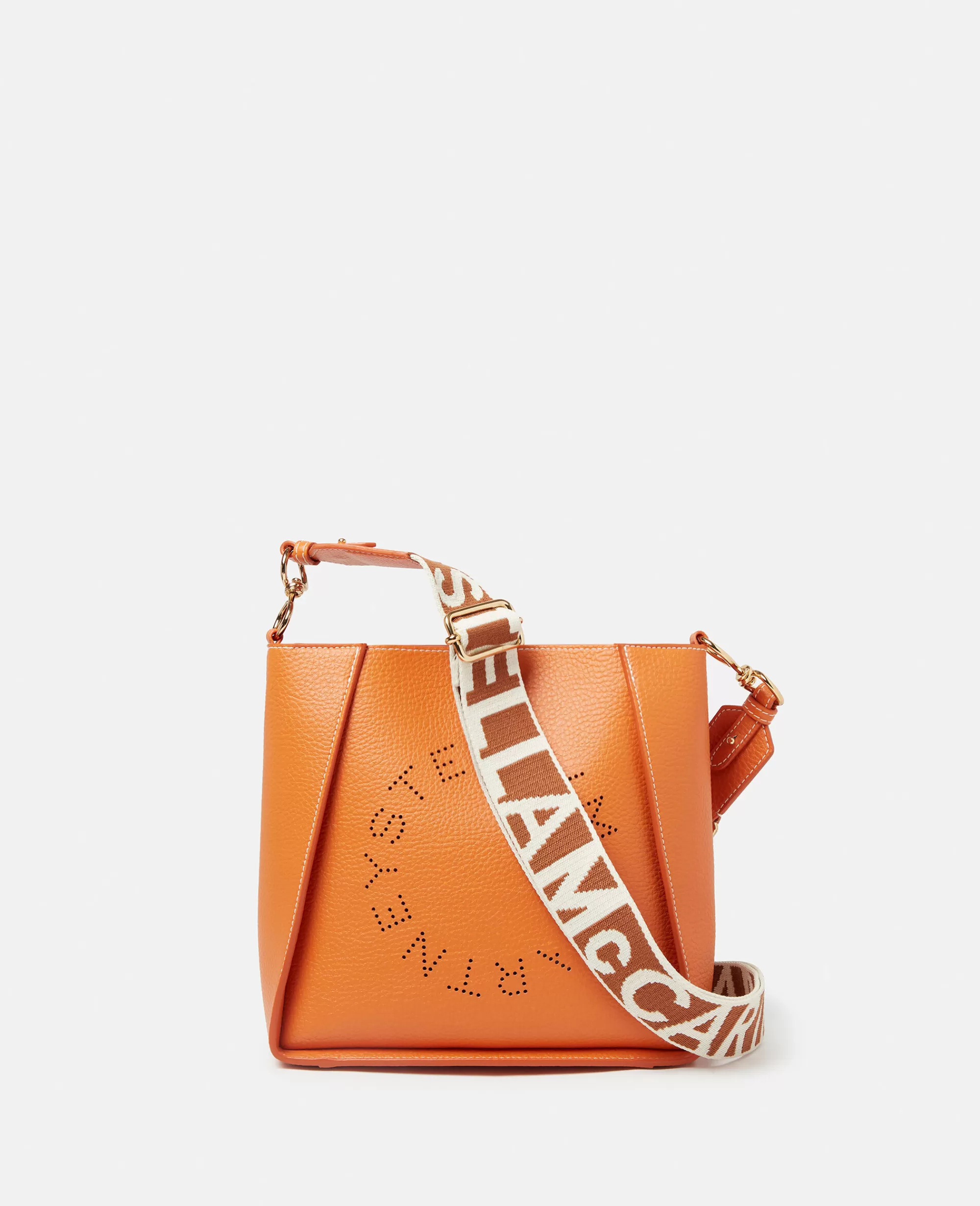 Donna Stella McCartney Stella Logo>Borsa A Spalla In Alter Mat Zigrinato Logo