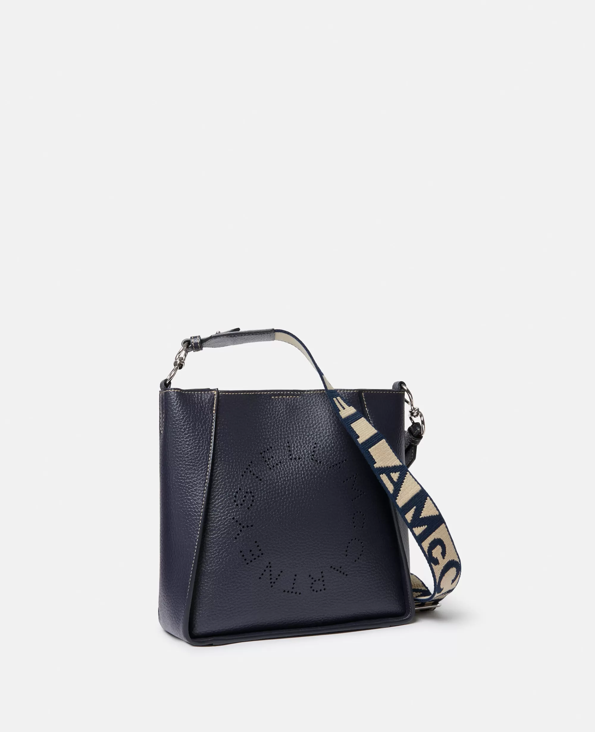 Donna Stella McCartney Stella Logo>Borsa A Spalla In Alter Mat Zigrinato Logo