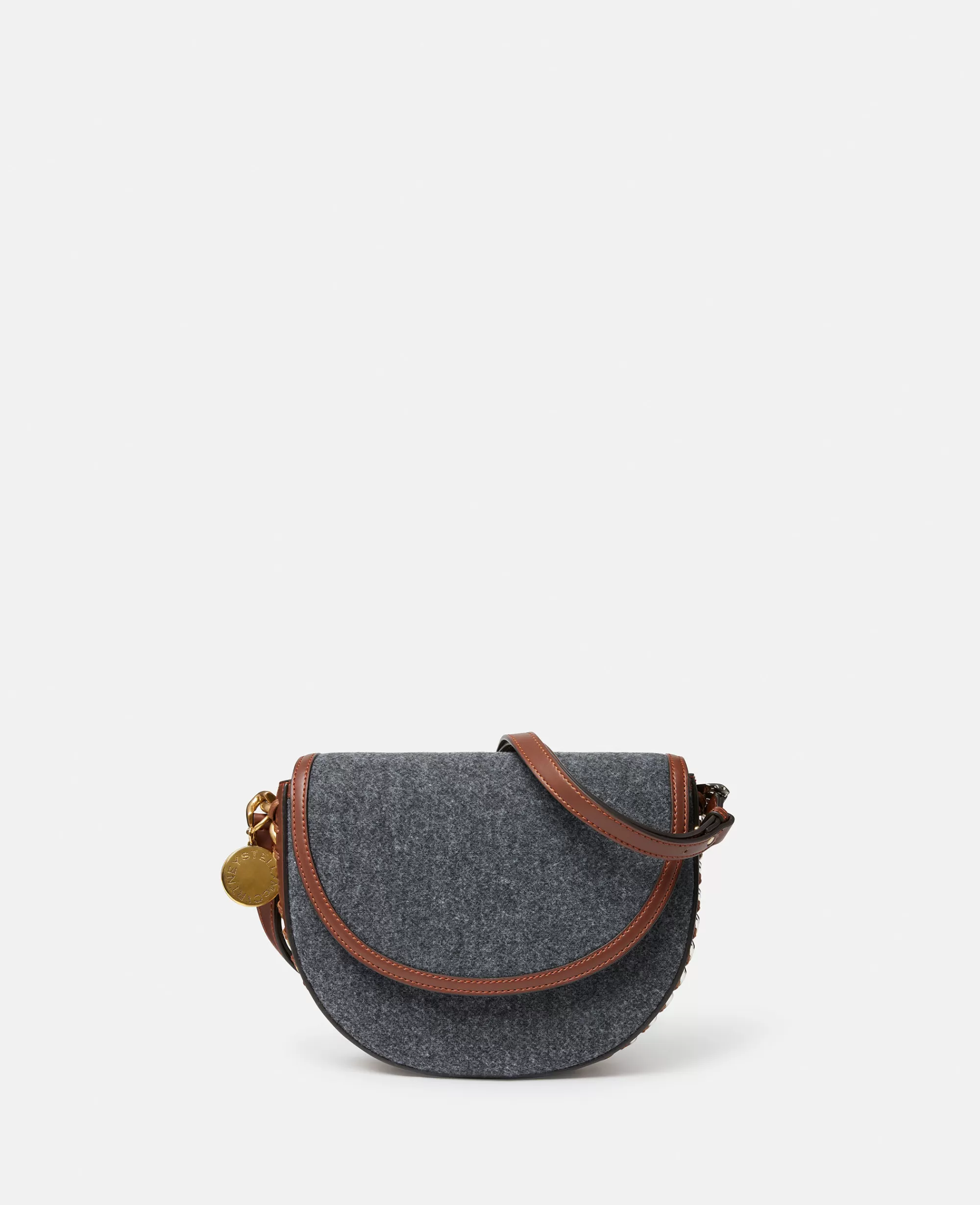 Donna Stella McCartney Borsa Frayme>Borsa A Spalla In Feltro Con Patta Medium Frayme