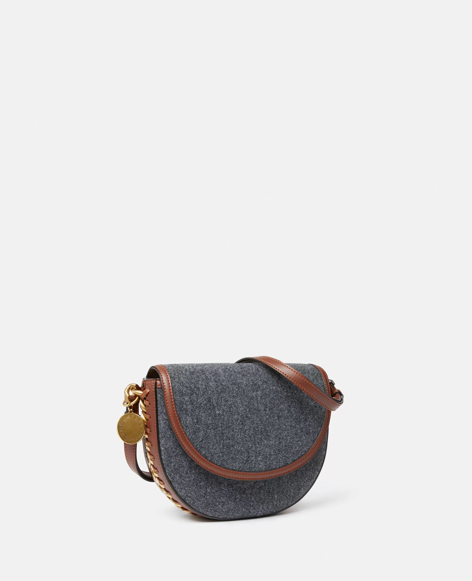 Donna Stella McCartney Borsa Frayme>Borsa A Spalla In Feltro Con Patta Medium Frayme