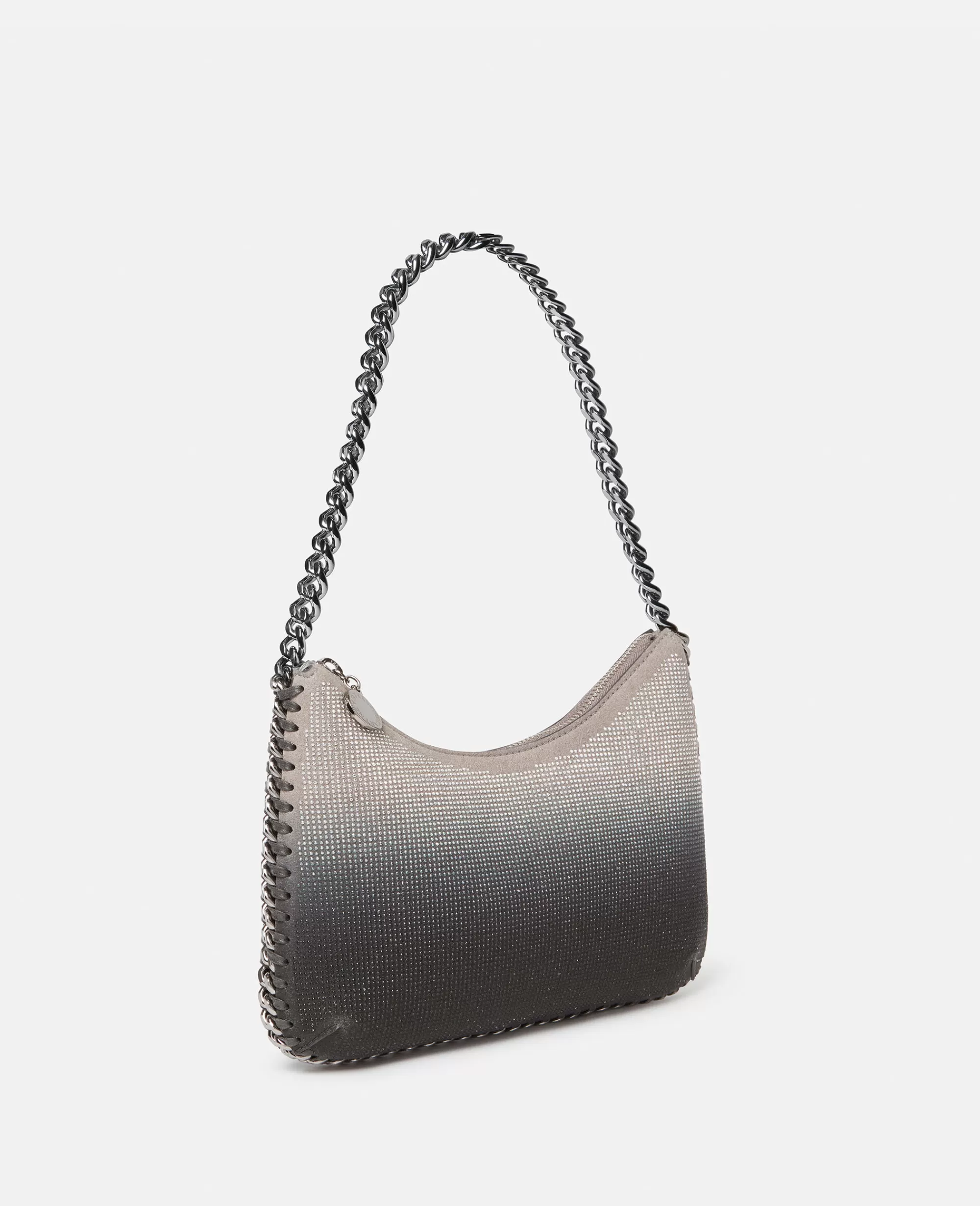 Donna Stella McCartney L'Iconica Falabella>Borsa A Spalla Mini Falabella Con Zip, Cristalli E Motivo Degrade