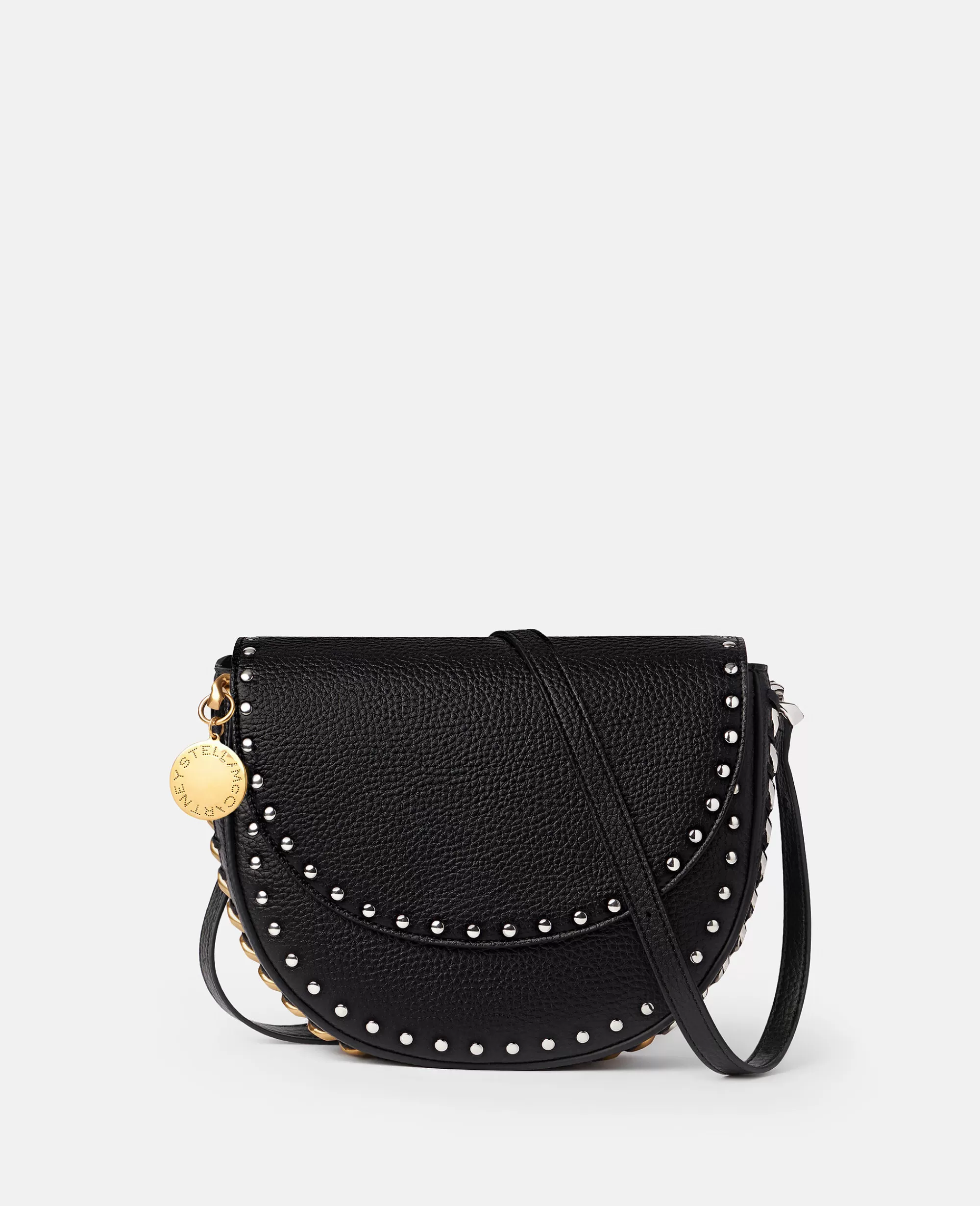 Donna Stella McCartney Borsa Frayme>Borsa A Spalla Pieno Fiore Con Patta Media E Borchie Frayme
