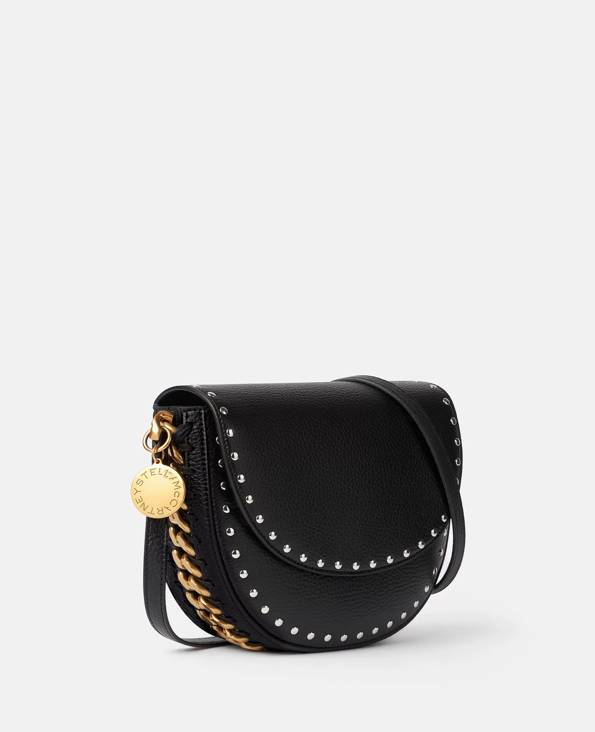 Donna Stella McCartney Borsa Frayme>Borsa A Spalla Pieno Fiore Con Patta Media E Borchie Frayme