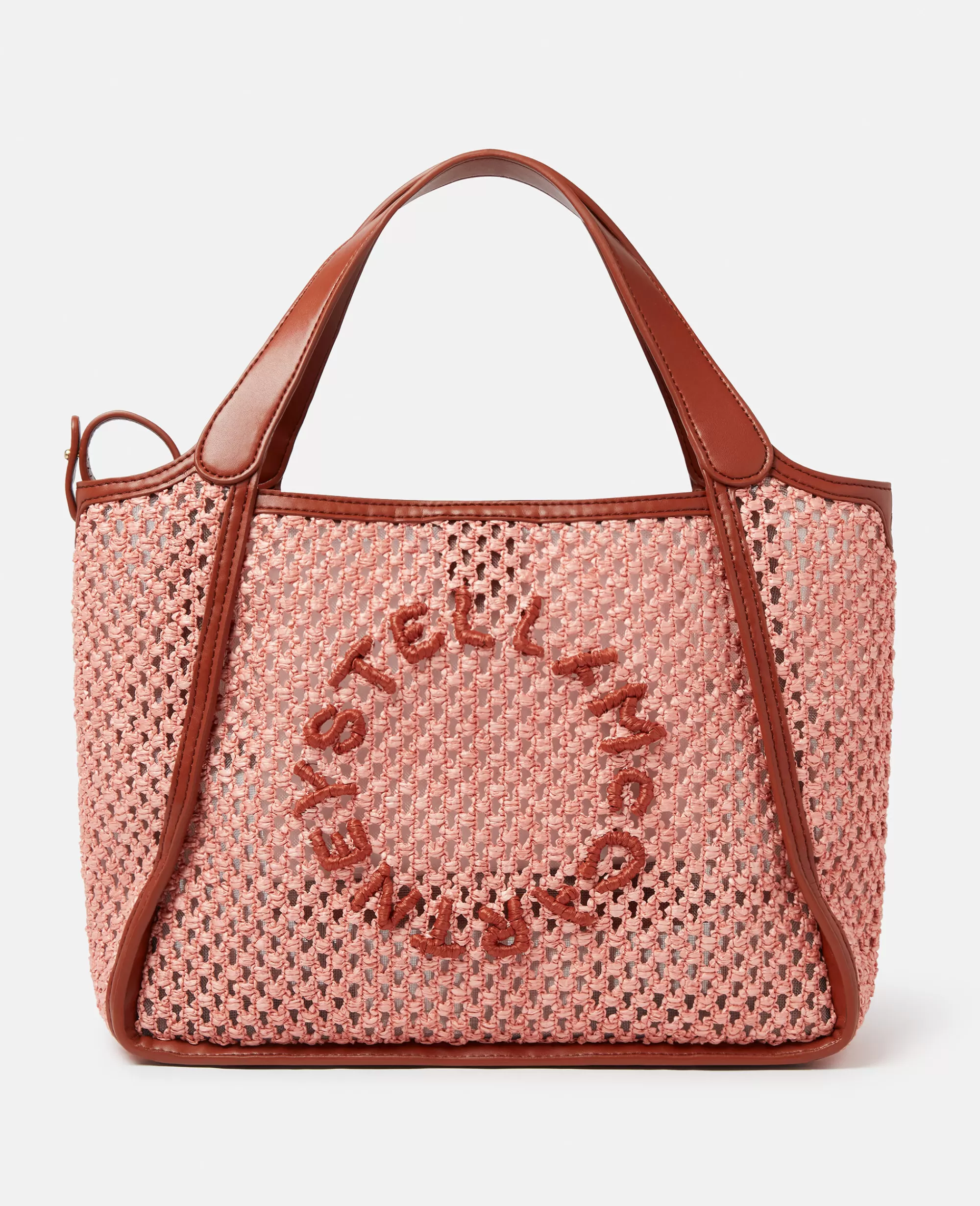 Donna Stella McCartney Stella Logo>Borsa A Tracolla Con Logo Stella In Rafia