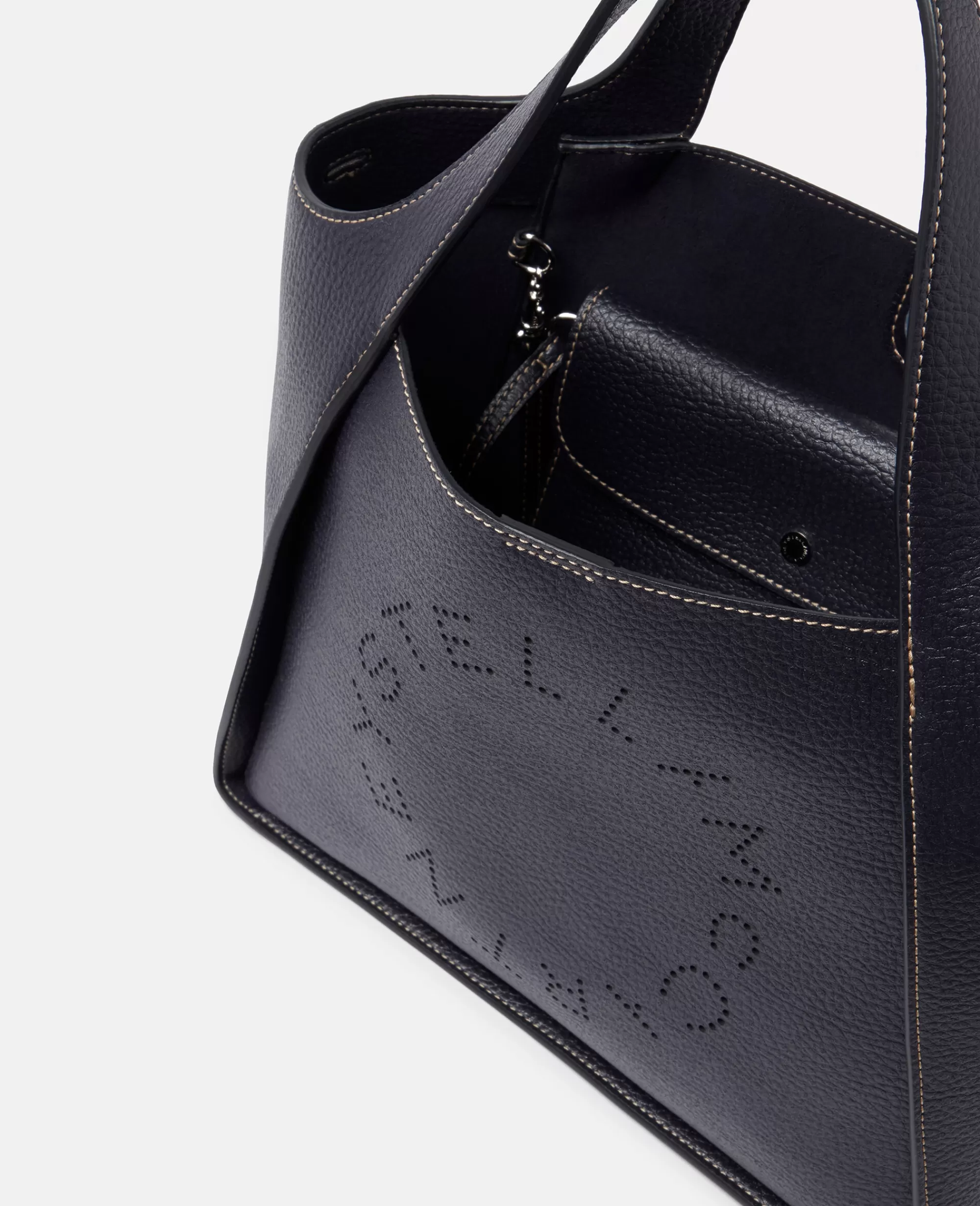 Donna Stella McCartney Stella Logo>Borsa A Tracolla Logo In Alter Mat Zigrinato