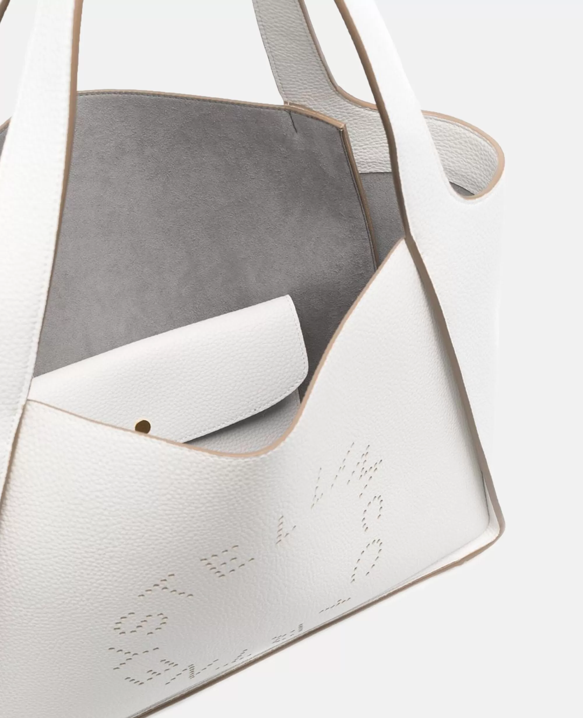 Donna Stella McCartney Icone Firmate Stella>Borsa Tote In Alter Mat Pieno Fiore Stella Logo