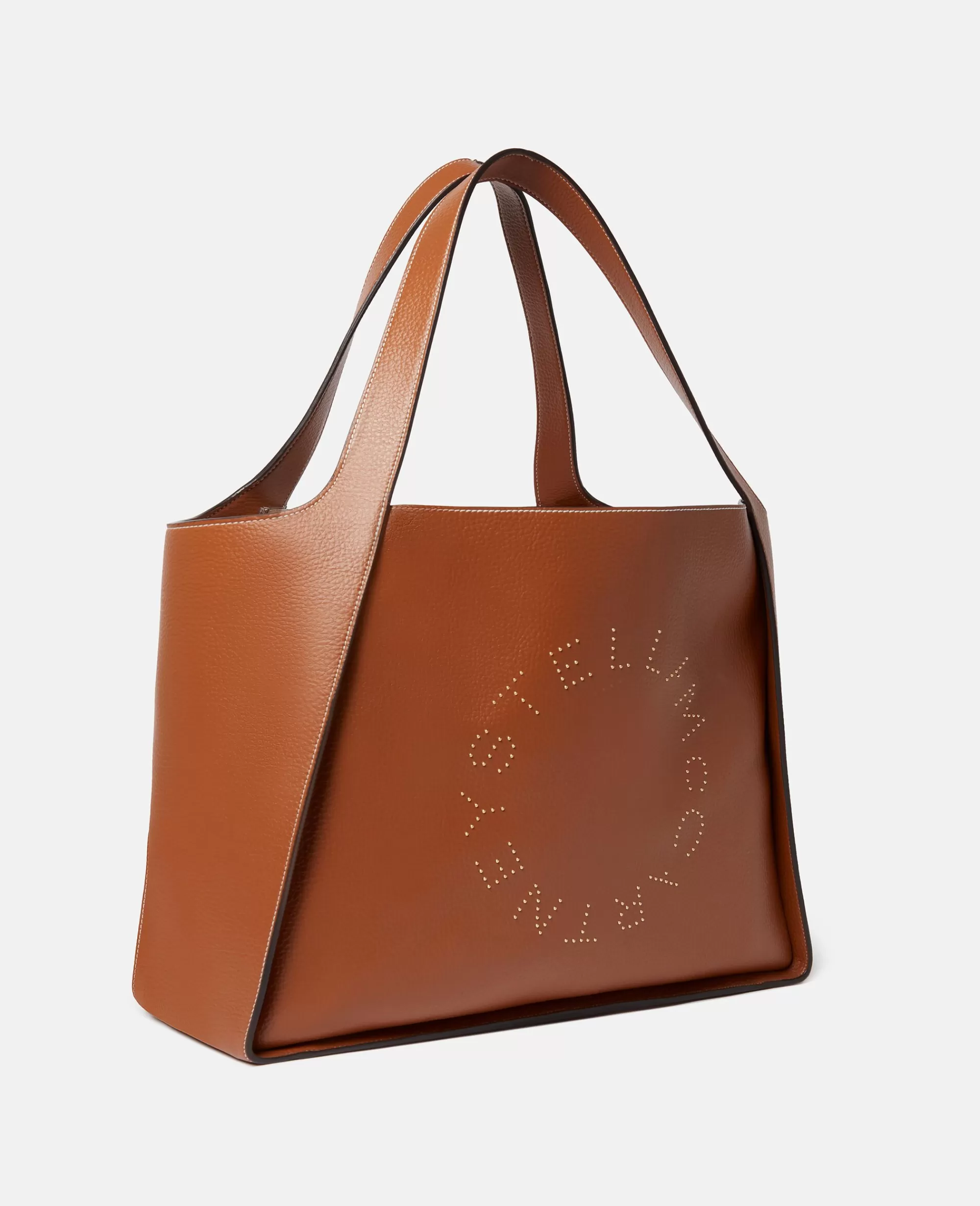 Donna Stella McCartney Stella Logo>Borsa Tote In Alter Mat Zigrinato Con Borchie Logo