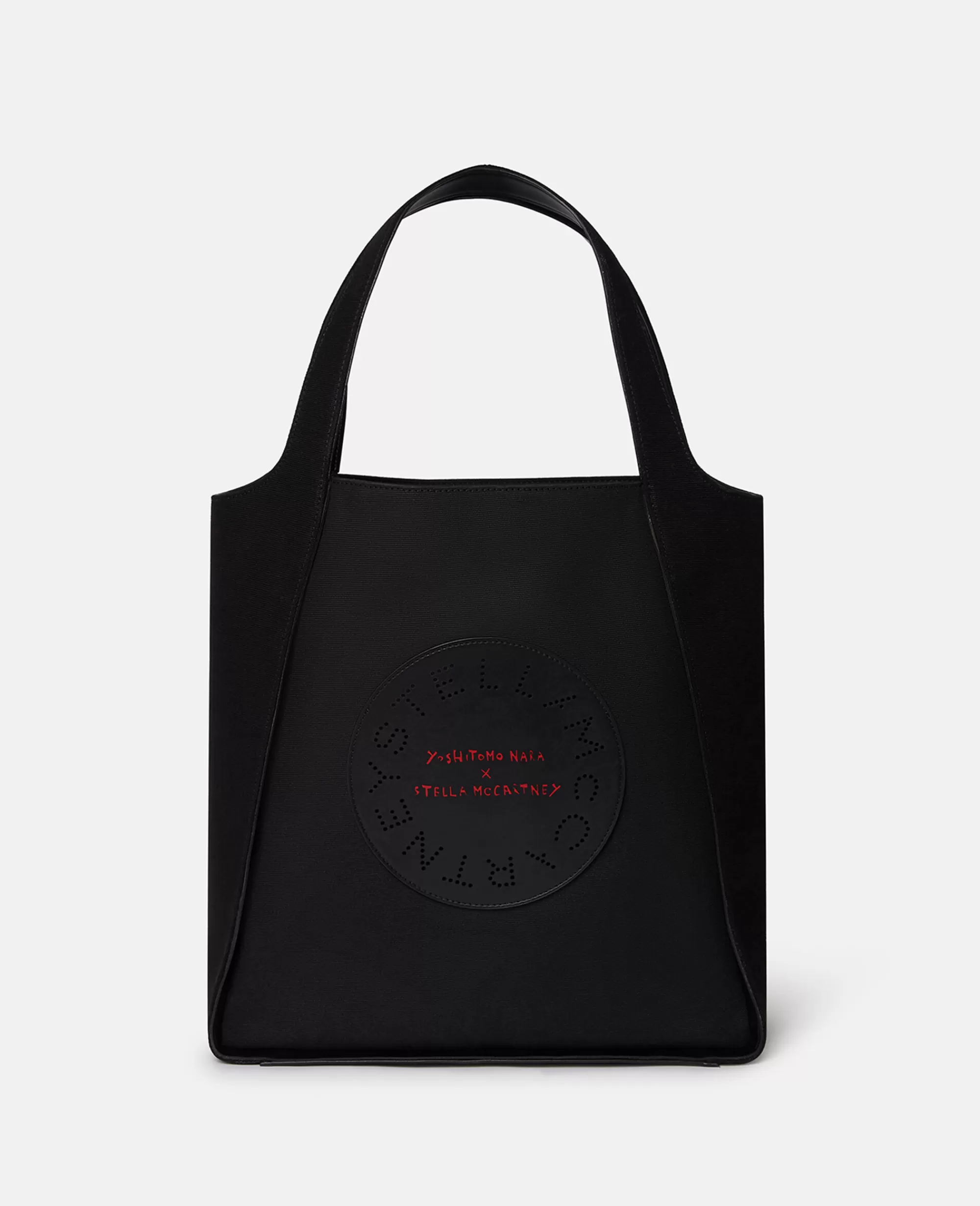 Unisex Stella McCartney Borse>Borsa Tote In Tela Di Cotone Con Stampa Lonesome Puppy