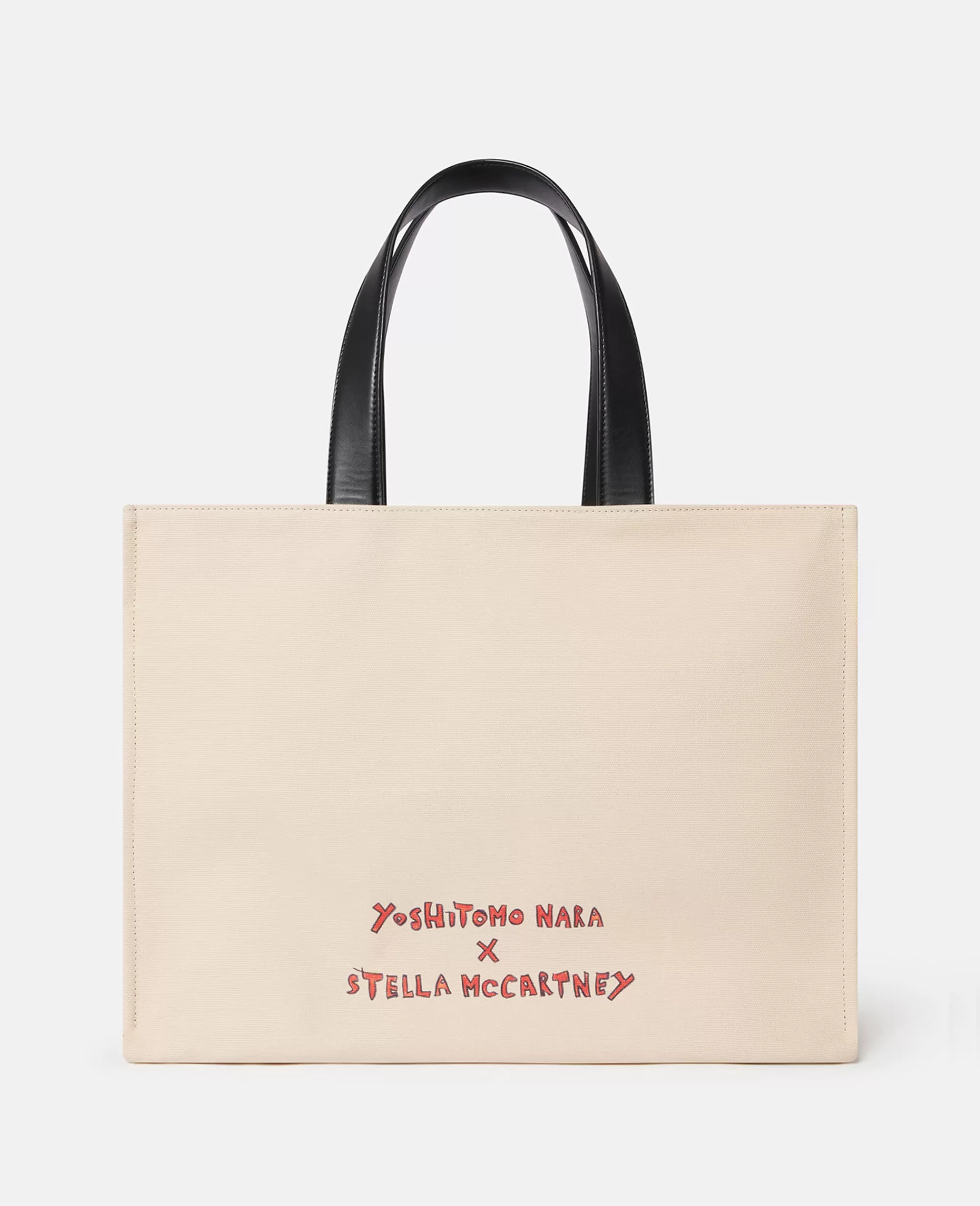 Unisex Stella McCartney Borse>Borsa Tote In Tela Di Cotone Con Stampa Stop The Bombs