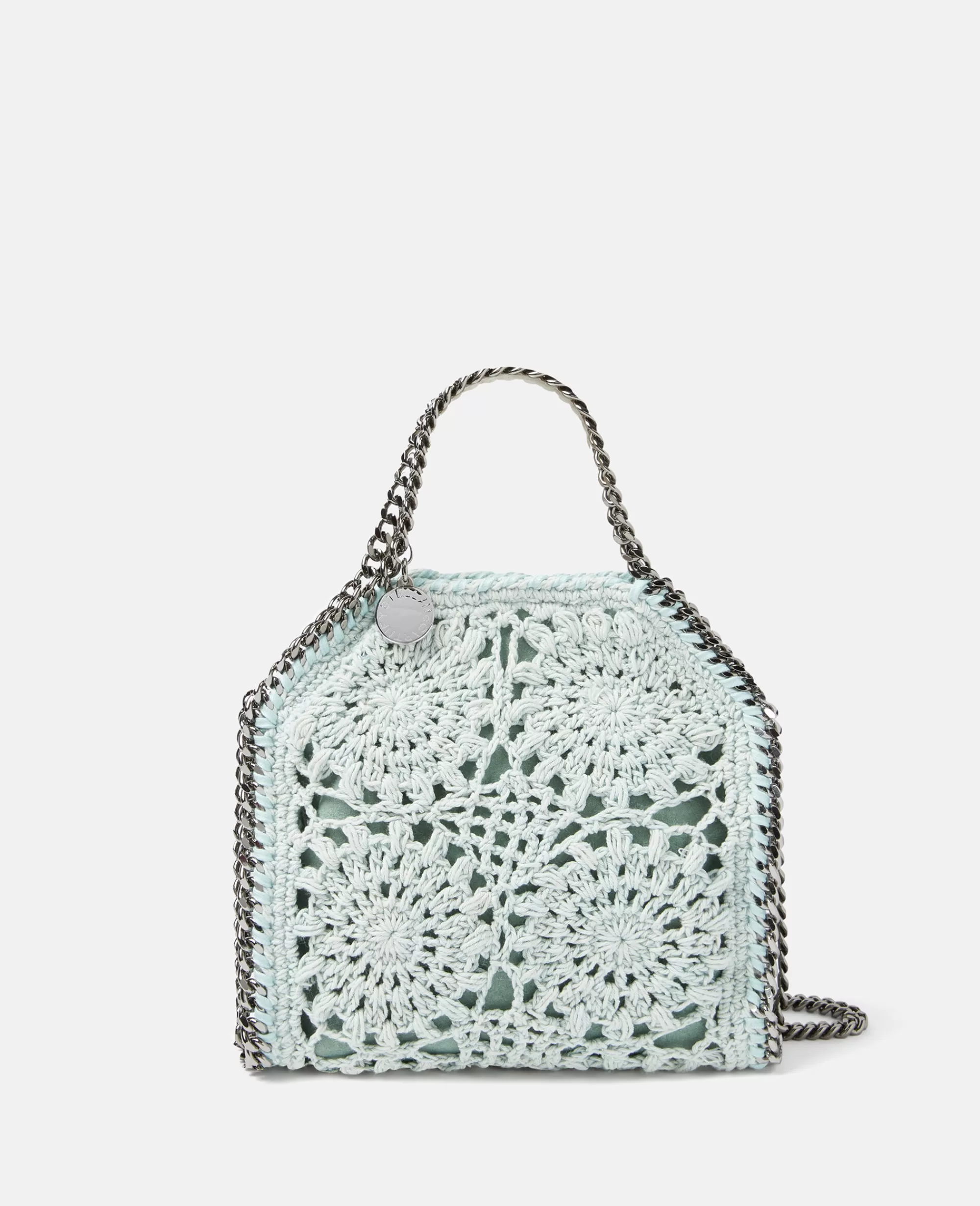 Donna Stella McCartney L'Iconica Falabella>Borsa Tote Micro In Cotone Crochet Falabella