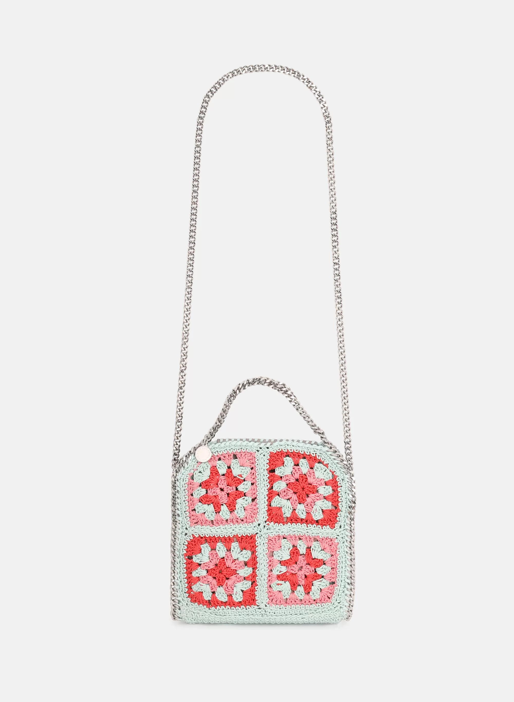 Donna Stella McCartney L'Iconica Falabella>Borsa Tote Micro In Cotone Uncinetto Falabella