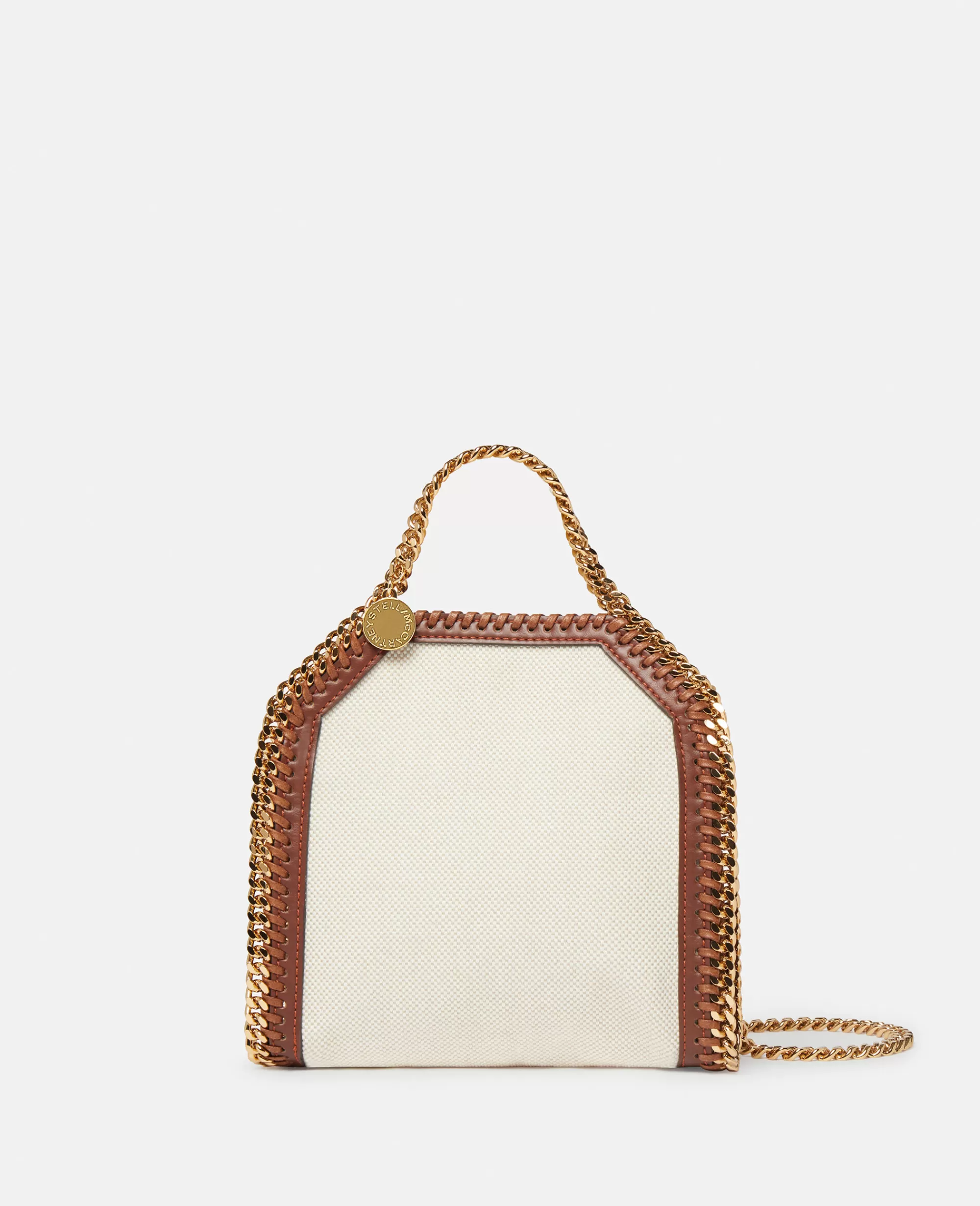 Donna Stella McCartney L'Iconica Falabella>Borsa Tote Micro In Tela Di Cotone Falabella