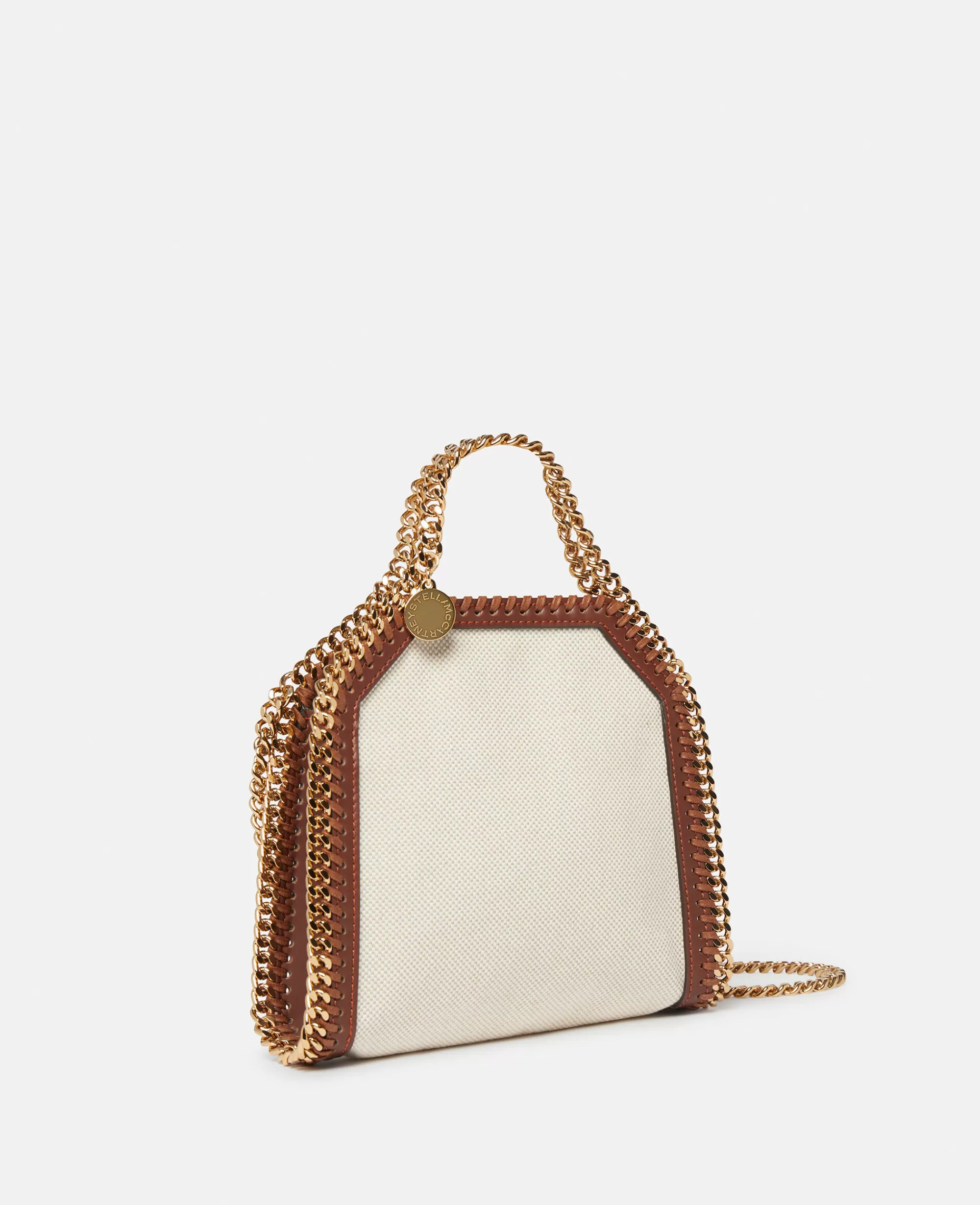 Donna Stella McCartney L'Iconica Falabella>Borsa Tote Micro In Tela Di Cotone Falabella