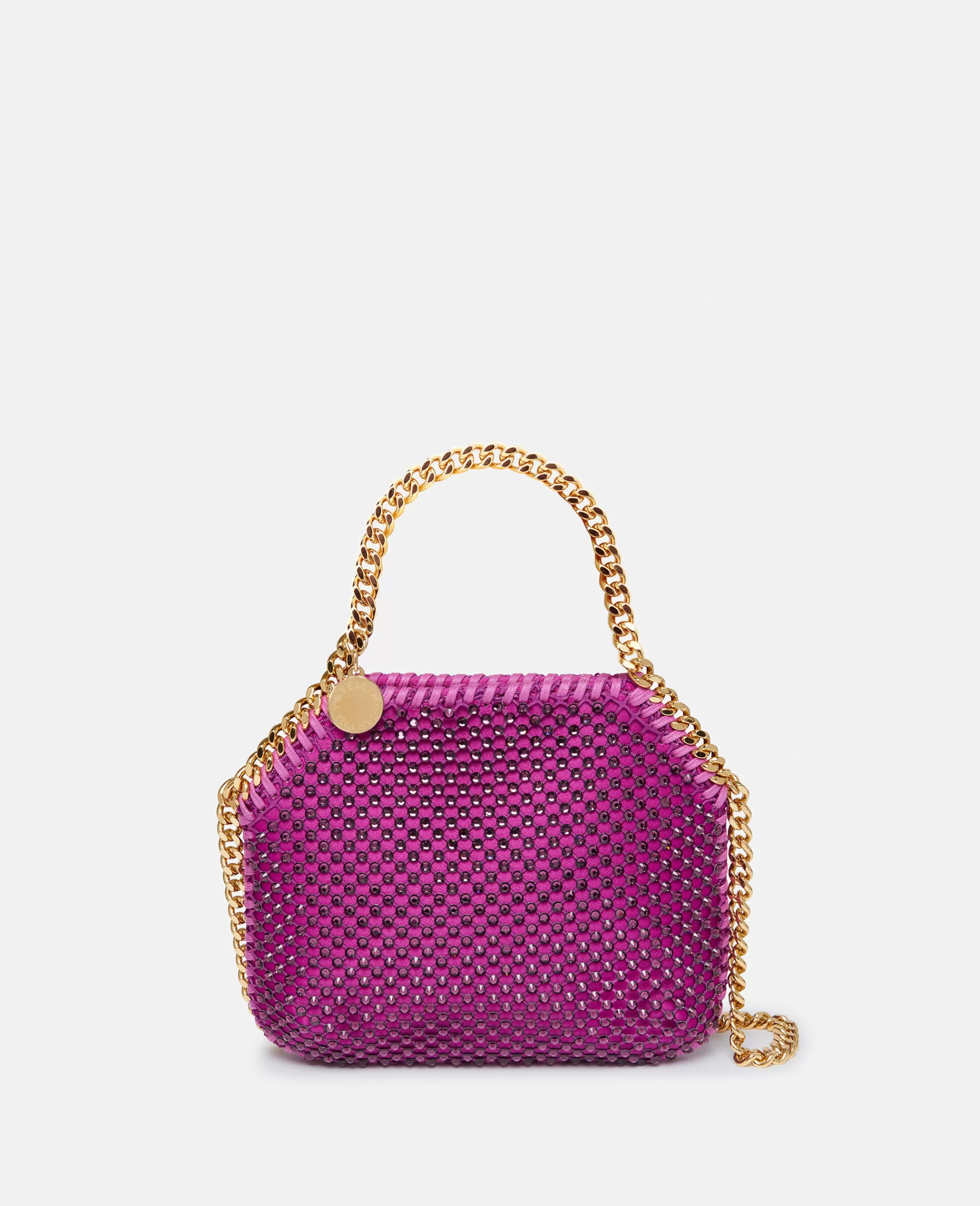 Donna Stella McCartney L'Iconica Falabella>Borsa Tote Mini In Maglia Di Cristalli Falabella